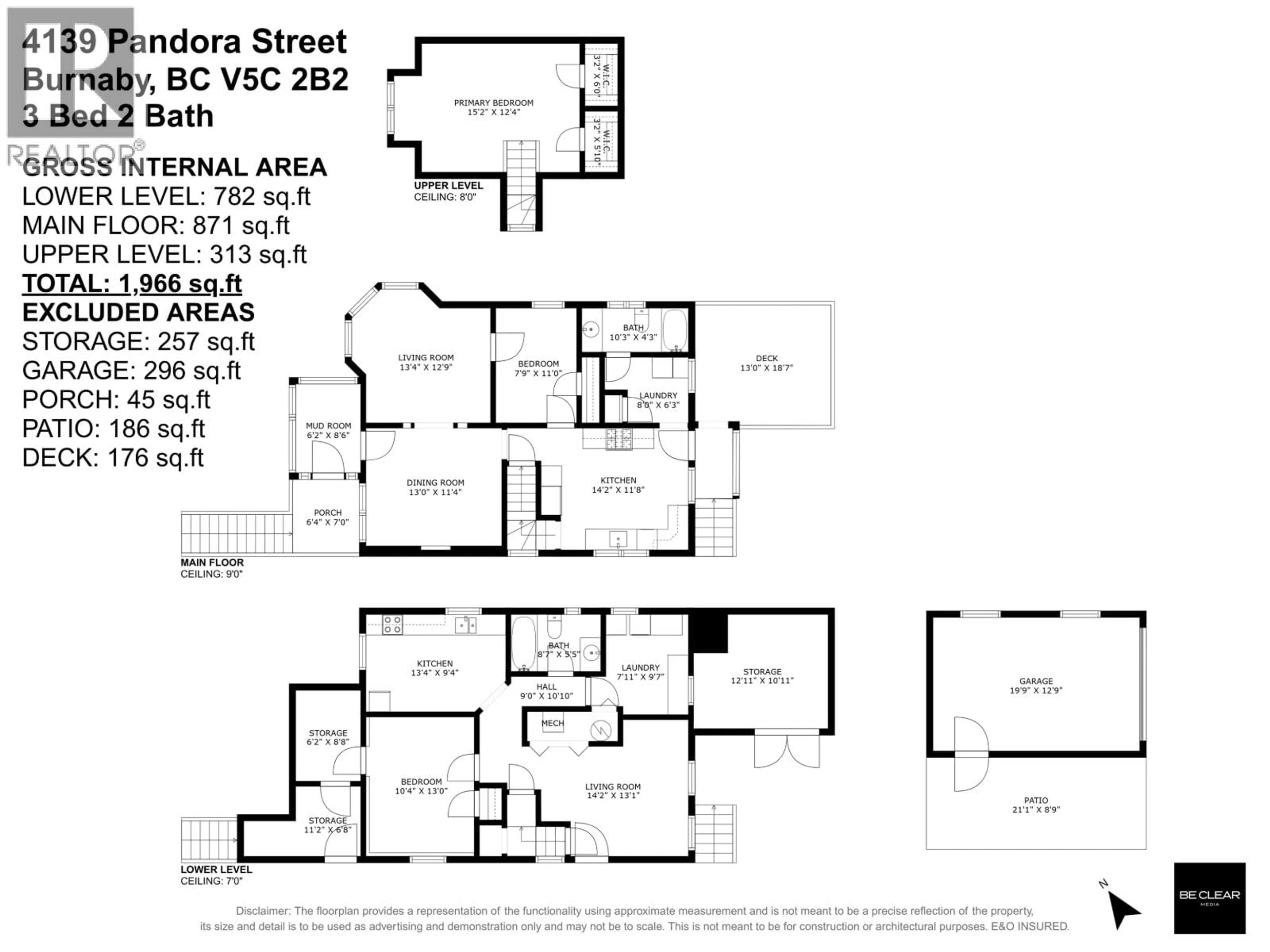 Floor plan for 4139 PANDORA STREET, Burnaby British Columbia V5C2B2