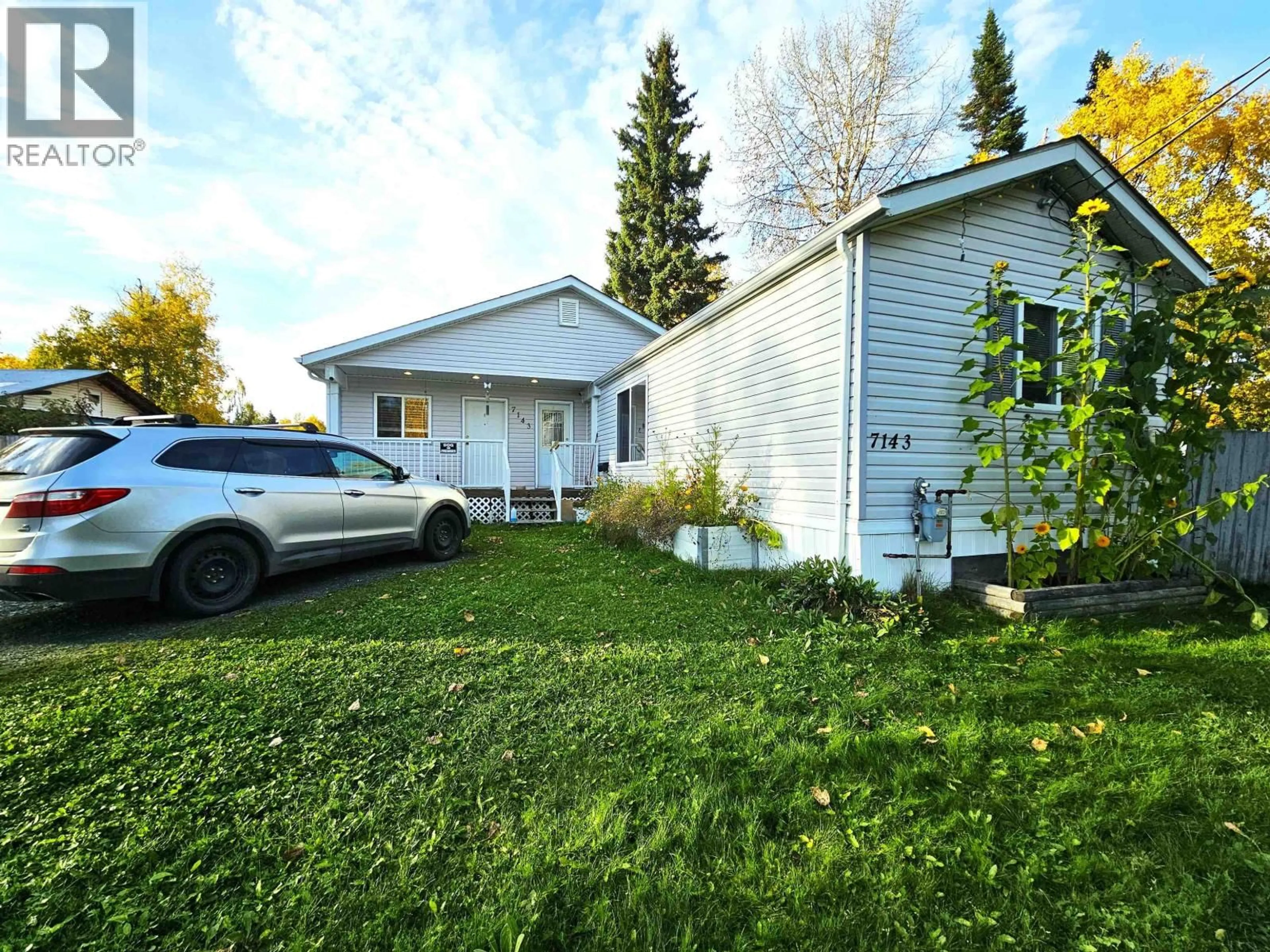 A pic from outside/outdoor area/front of a property/back of a property/a pic from drone, street for 7143 KENNEDY CRESCENT, Prince George British Columbia V2K2P9