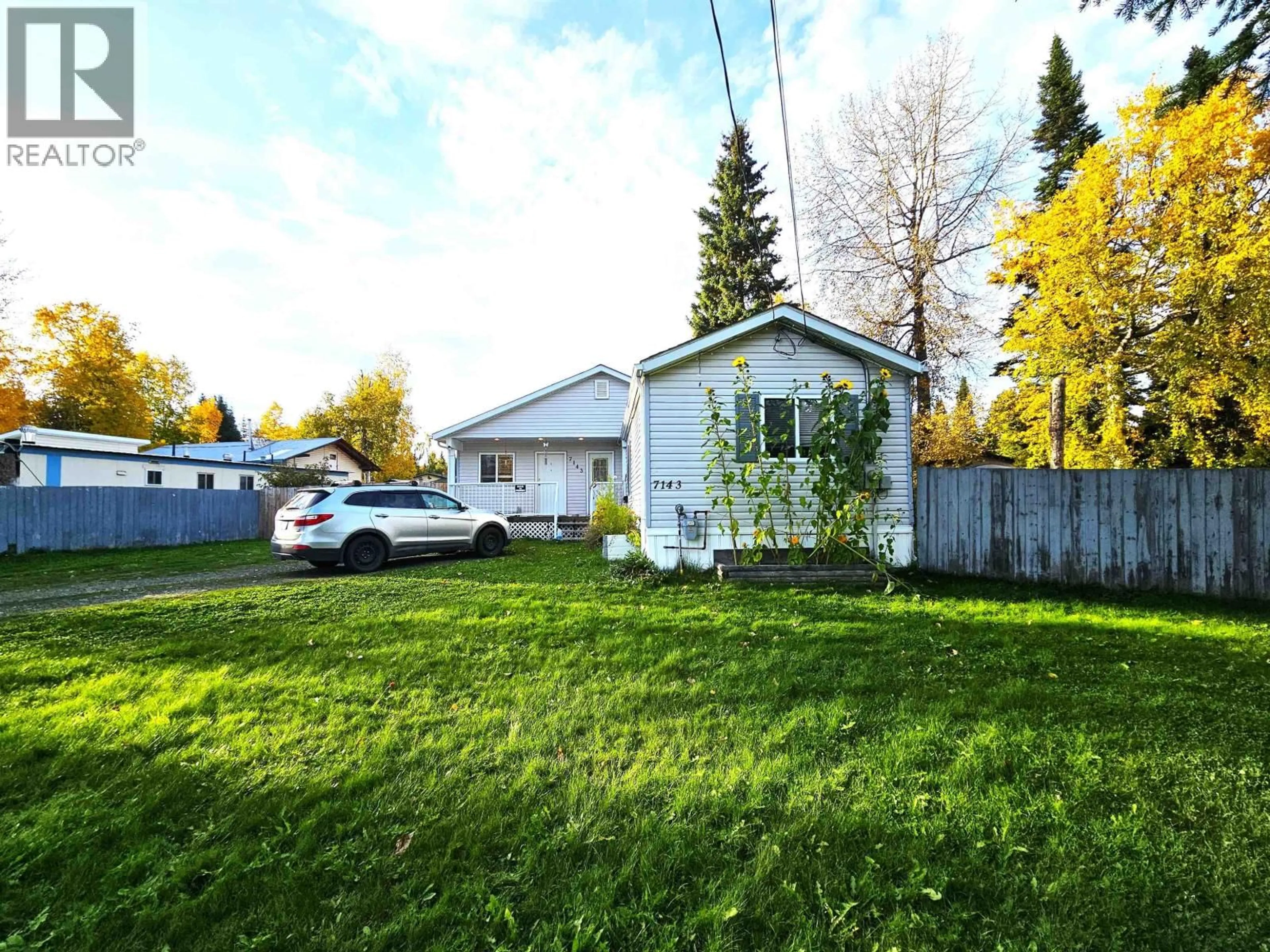 A pic from outside/outdoor area/front of a property/back of a property/a pic from drone, street for 7143 KENNEDY CRESCENT, Prince George British Columbia V2K2P9