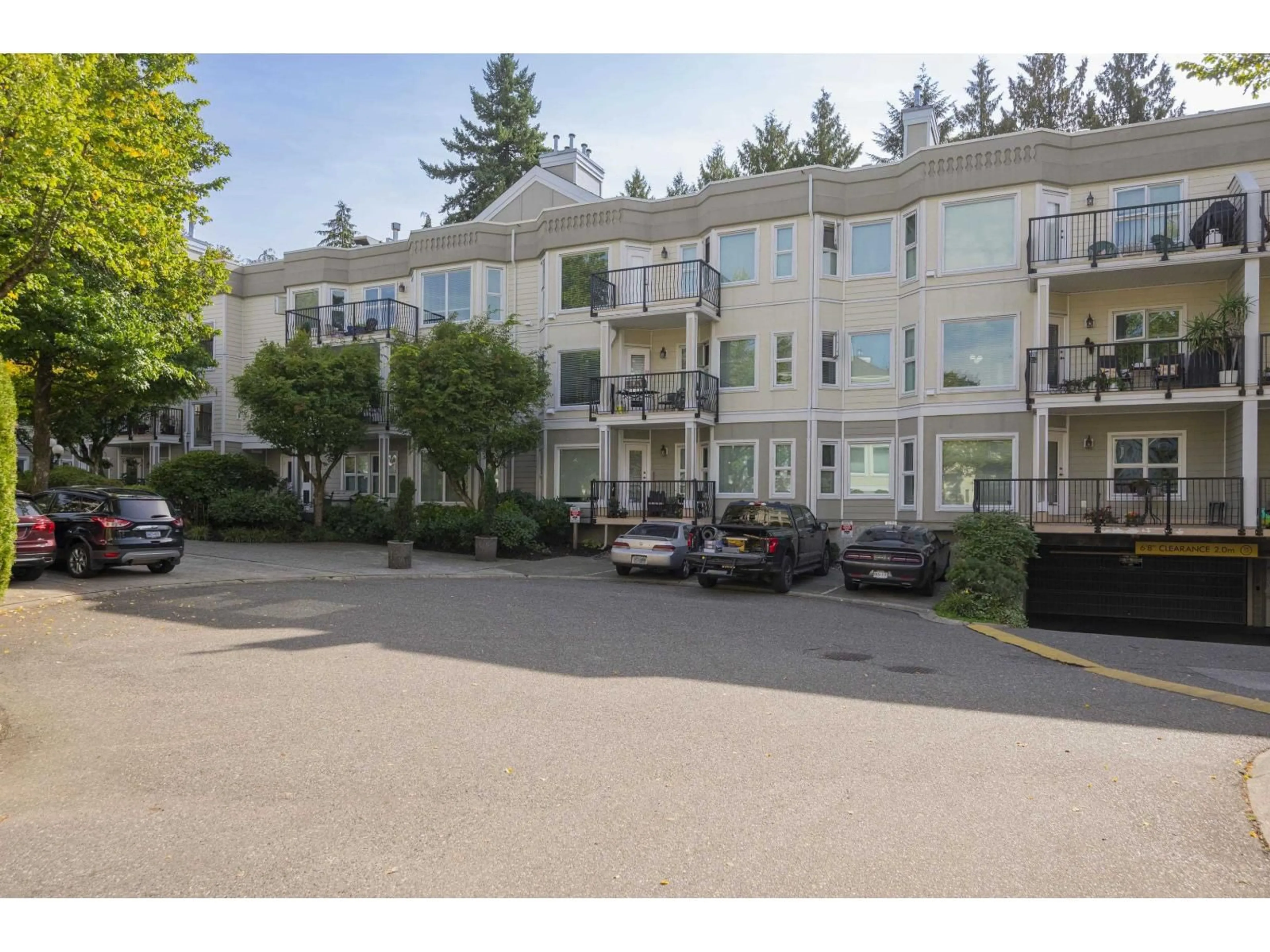 A pic from outside/outdoor area/front of a property/back of a property/a pic from drone, street for 208 - 10320 156, Surrey British Columbia V3R4L8
