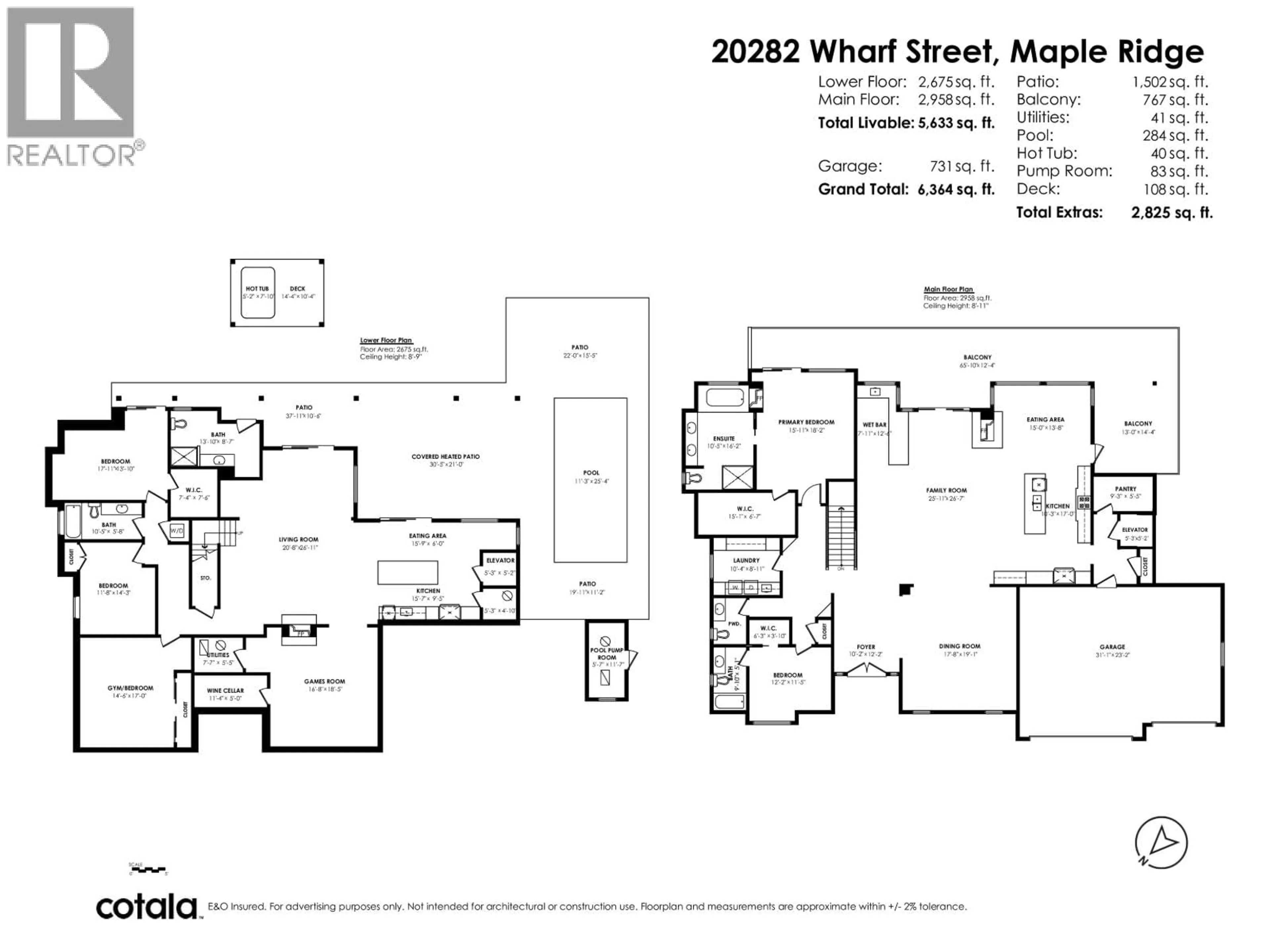 Floor plan for 20282 WHARF STREET, Maple Ridge British Columbia V2X1A3