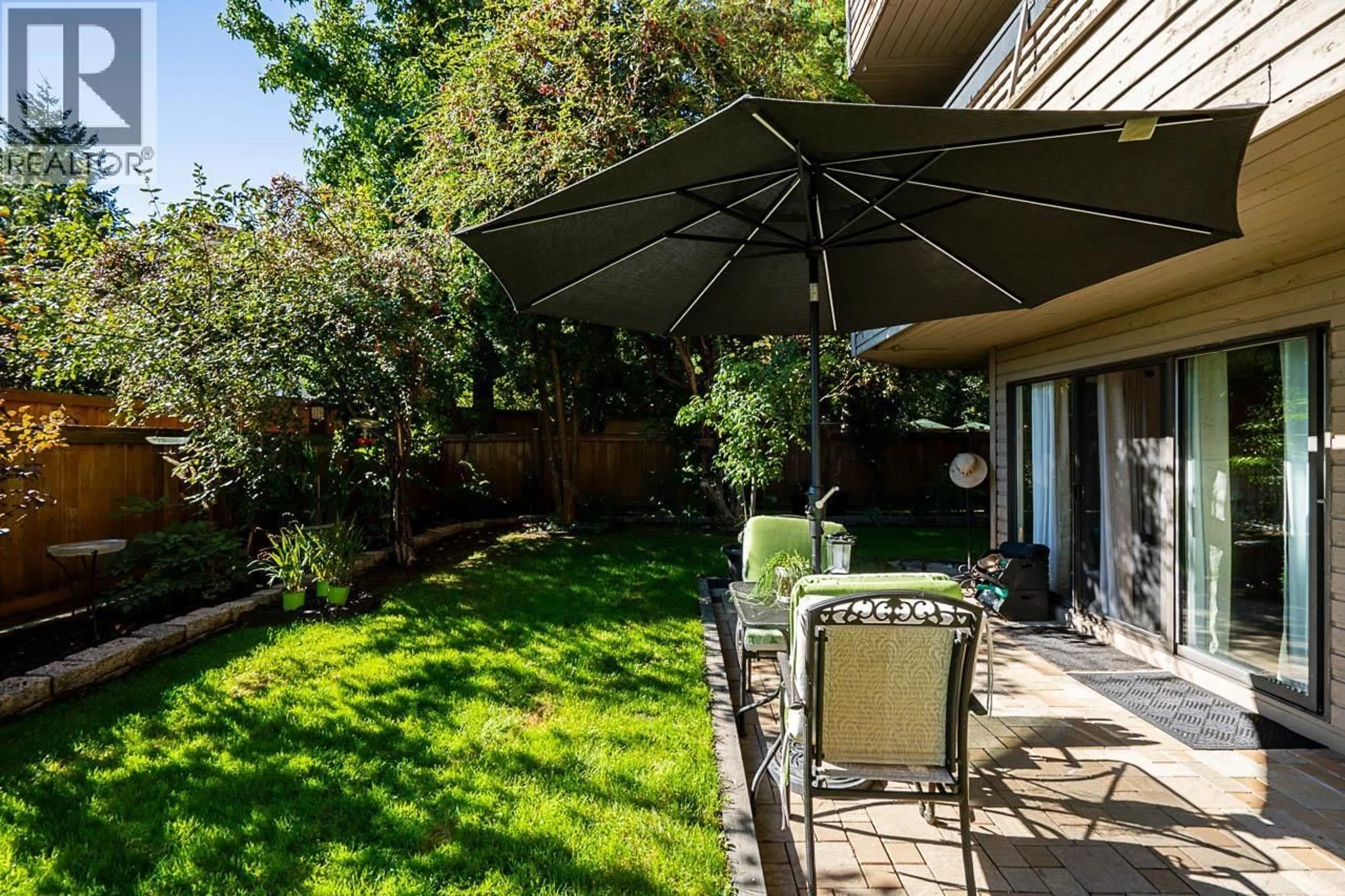 Patio, water/lake/river/ocean view for 106 - 1195 PIPELINE ROAD, Coquitlam British Columbia V3B6J5