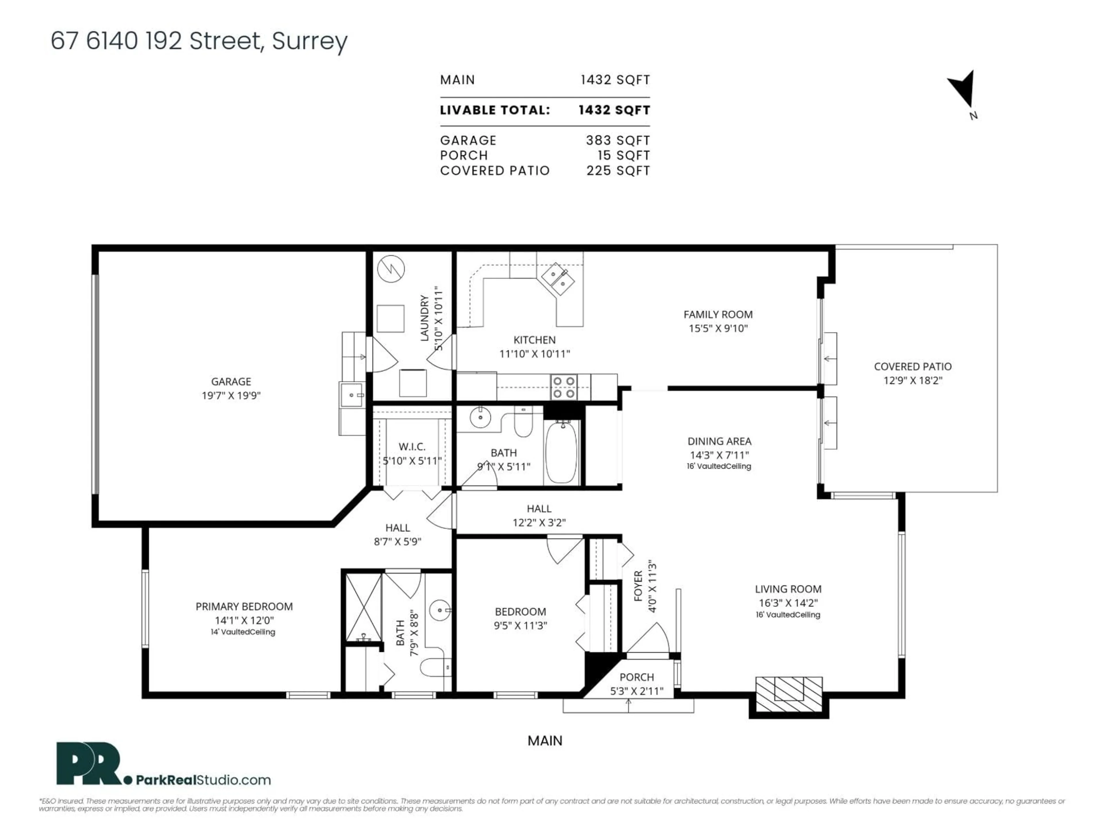 Floor plan for 67 - 6140 192, Surrey British Columbia V3S7V7
