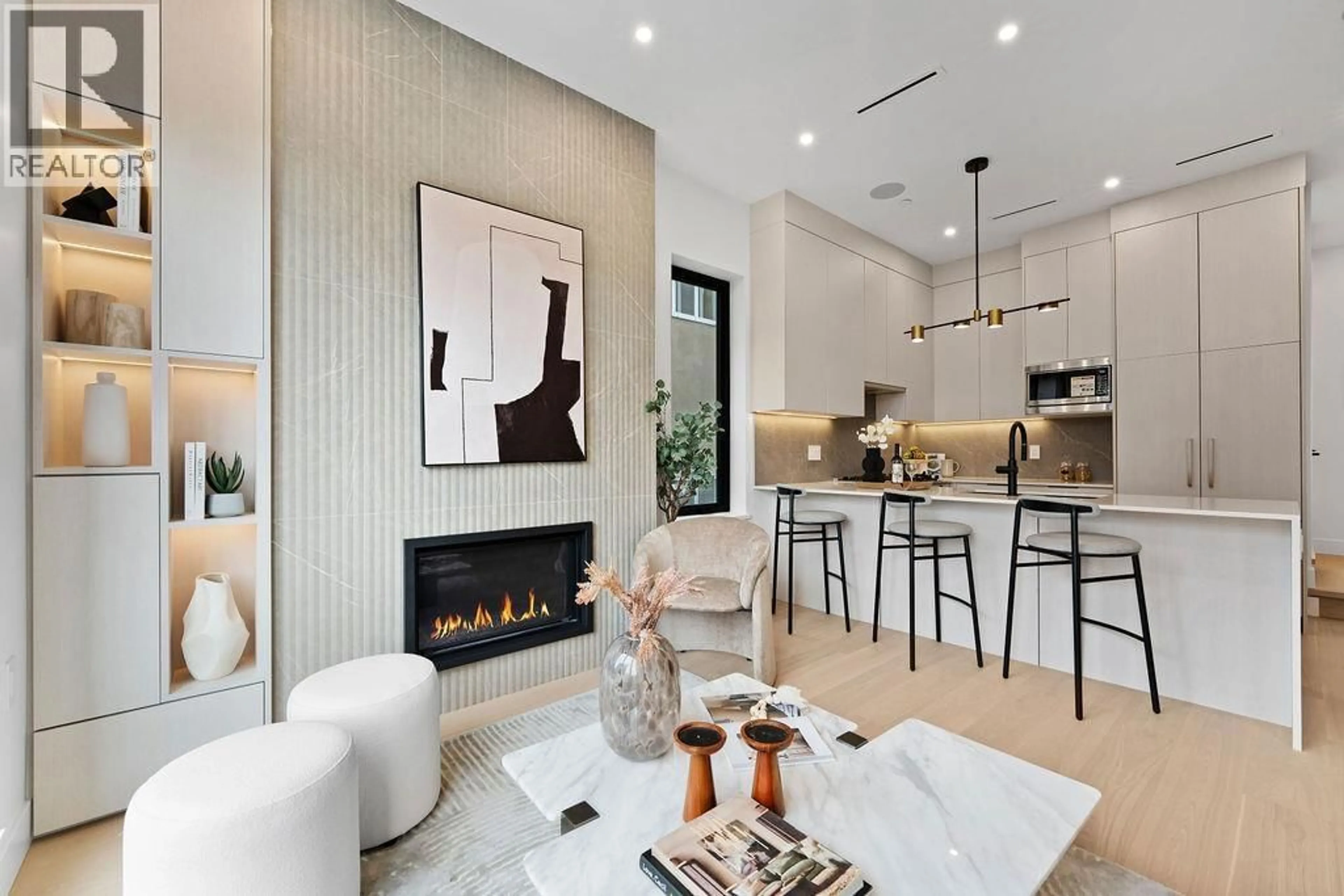 Open concept kitchen, ceramic/tile floor for 6890 BROOKS STREET, Vancouver British Columbia V5S3J7