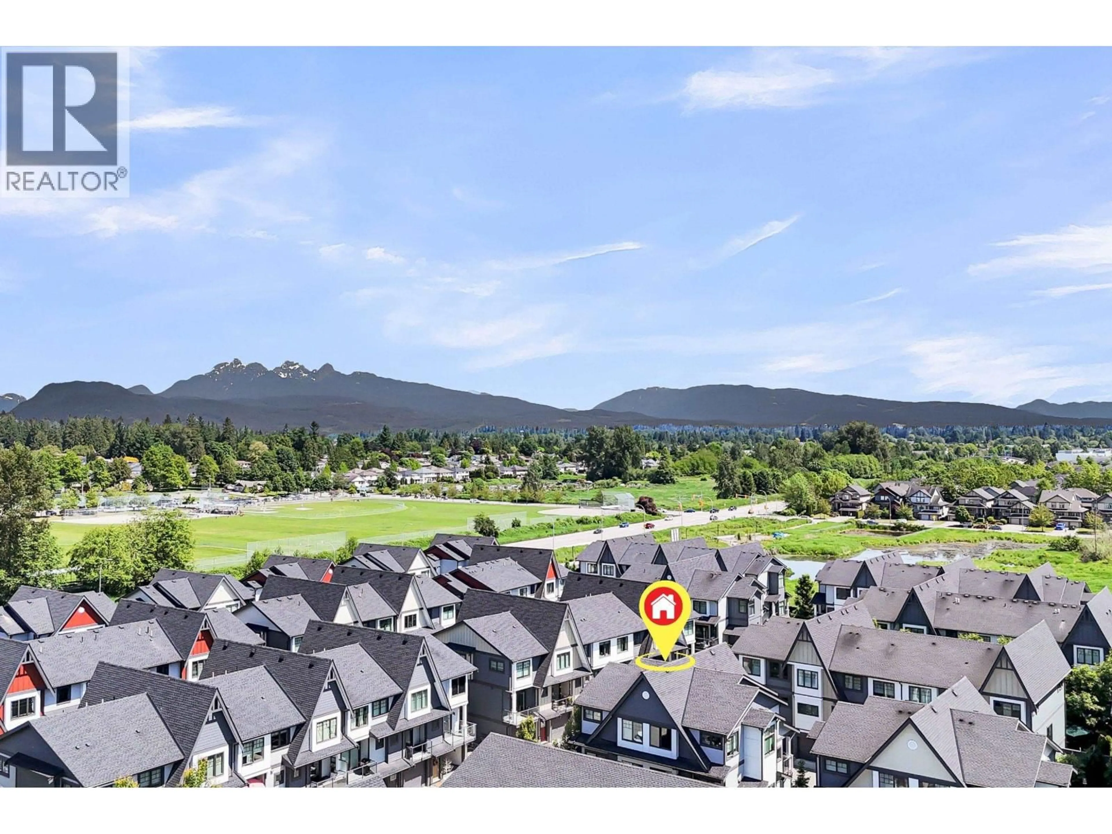A pic from outside/outdoor area/front of a property/back of a property/a pic from drone, mountain view for 58 - 19451 SUTTON AVENUE, Pitt Meadows British Columbia V3Y0G6