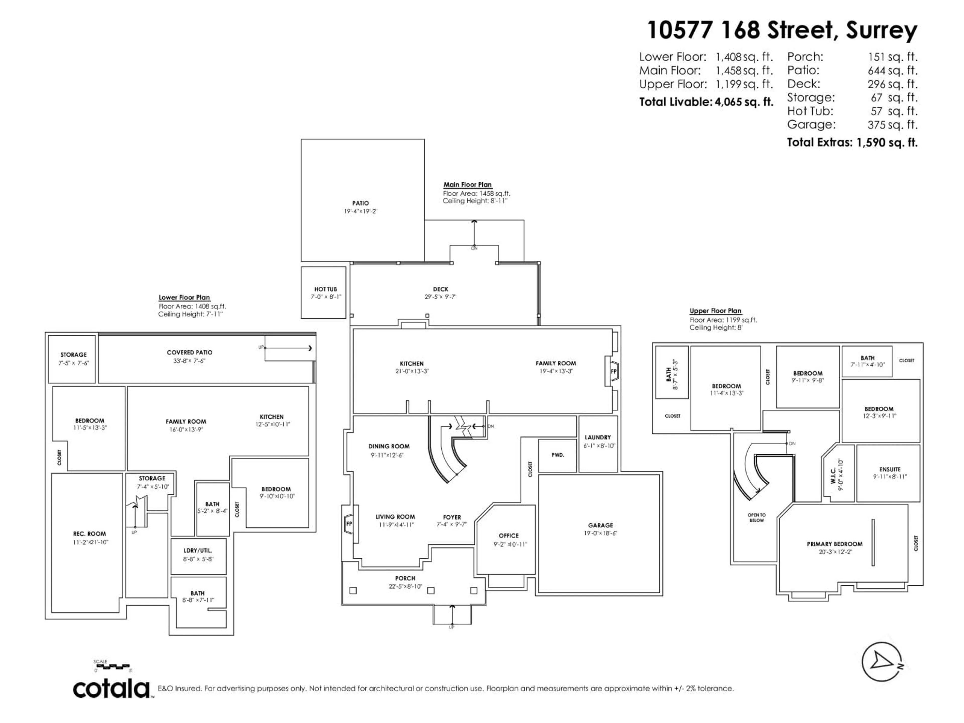 Floor plan for 10577 168TH, Surrey British Columbia V4N5L4