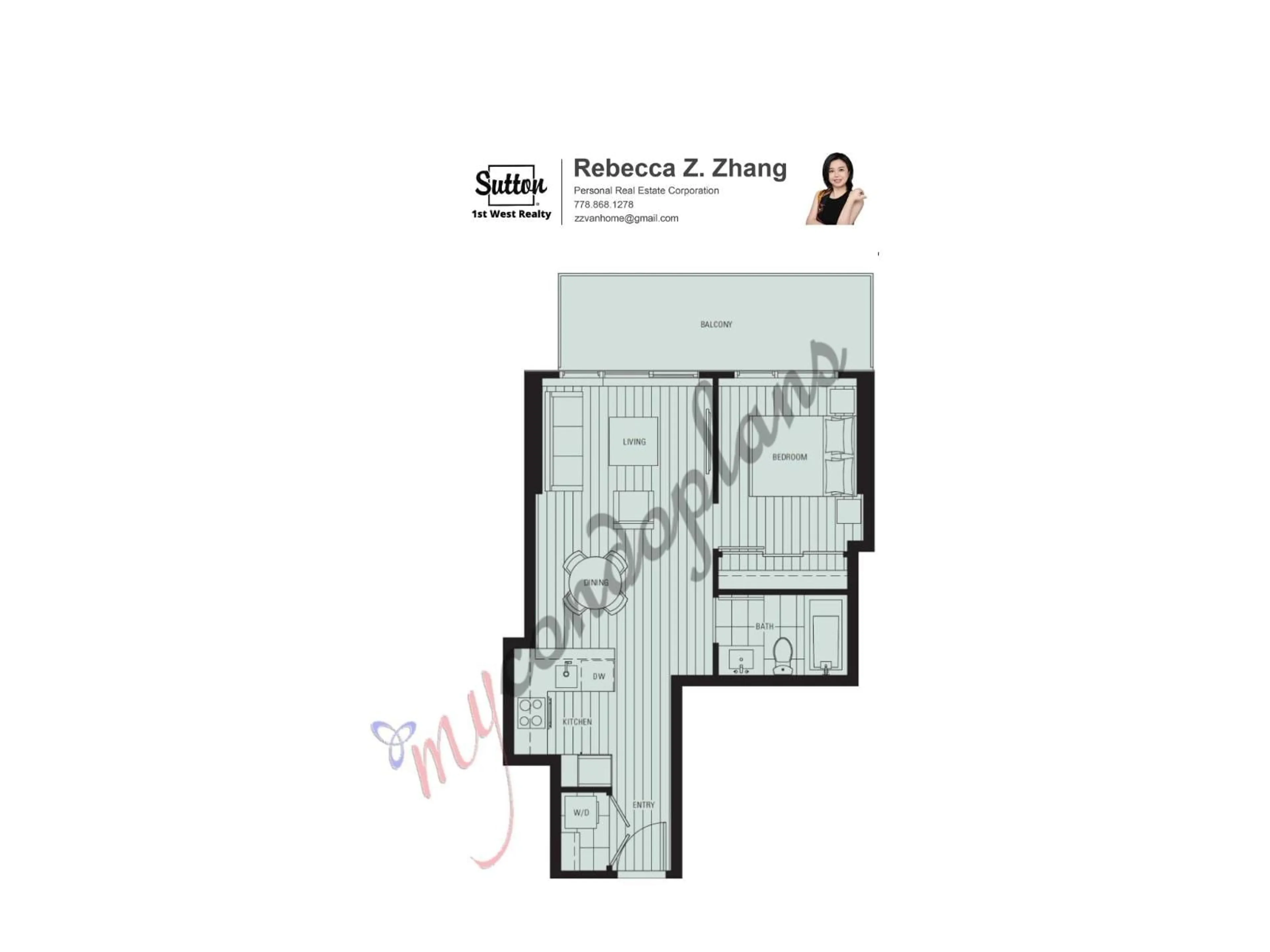 Floor plan for 1508 - 13655 FRASER, Surrey British Columbia V3T0P8