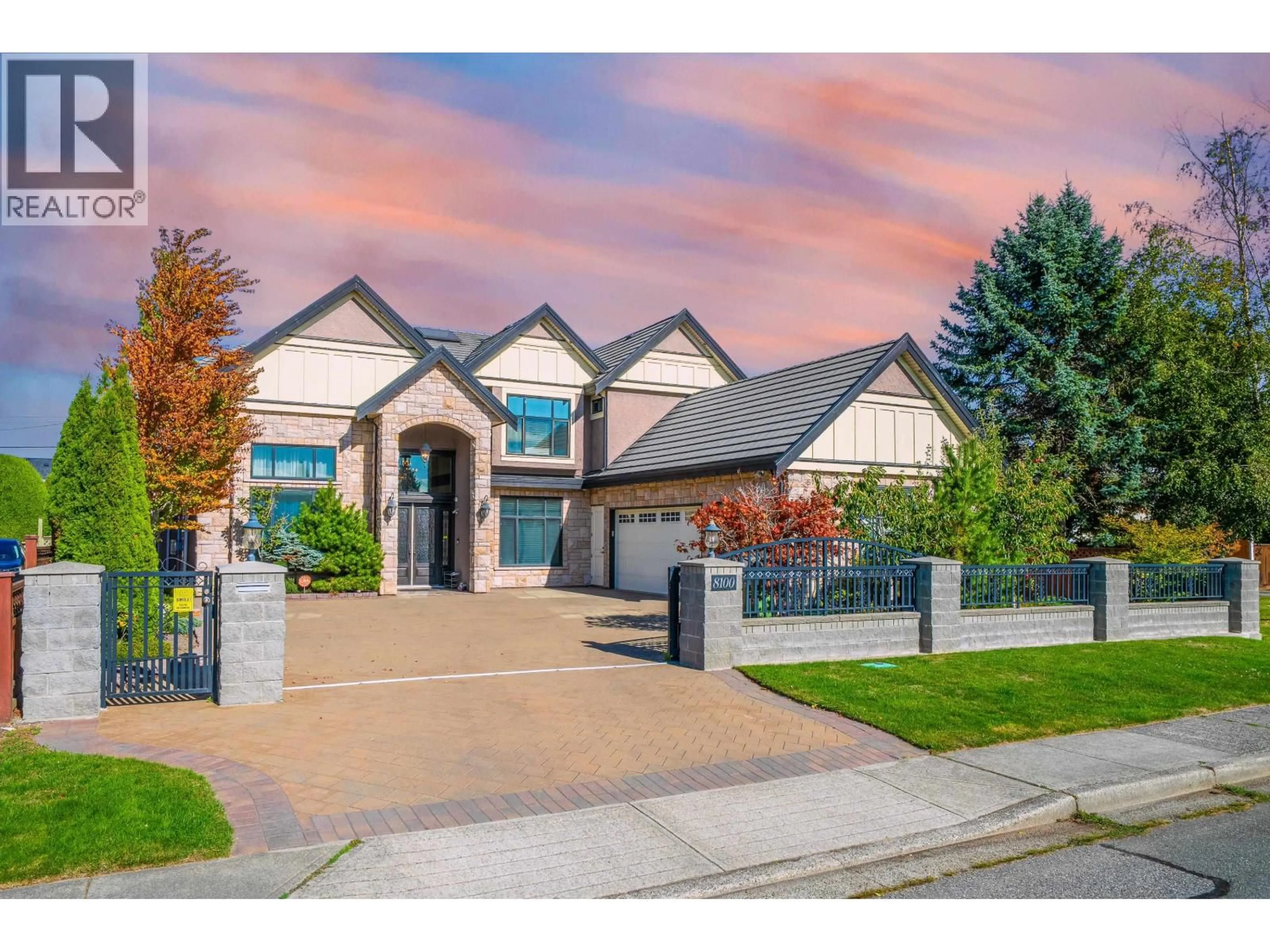 Home with brick exterior material, street for 8100 FAIRLANE ROAD, Richmond British Columbia V7C1Y4