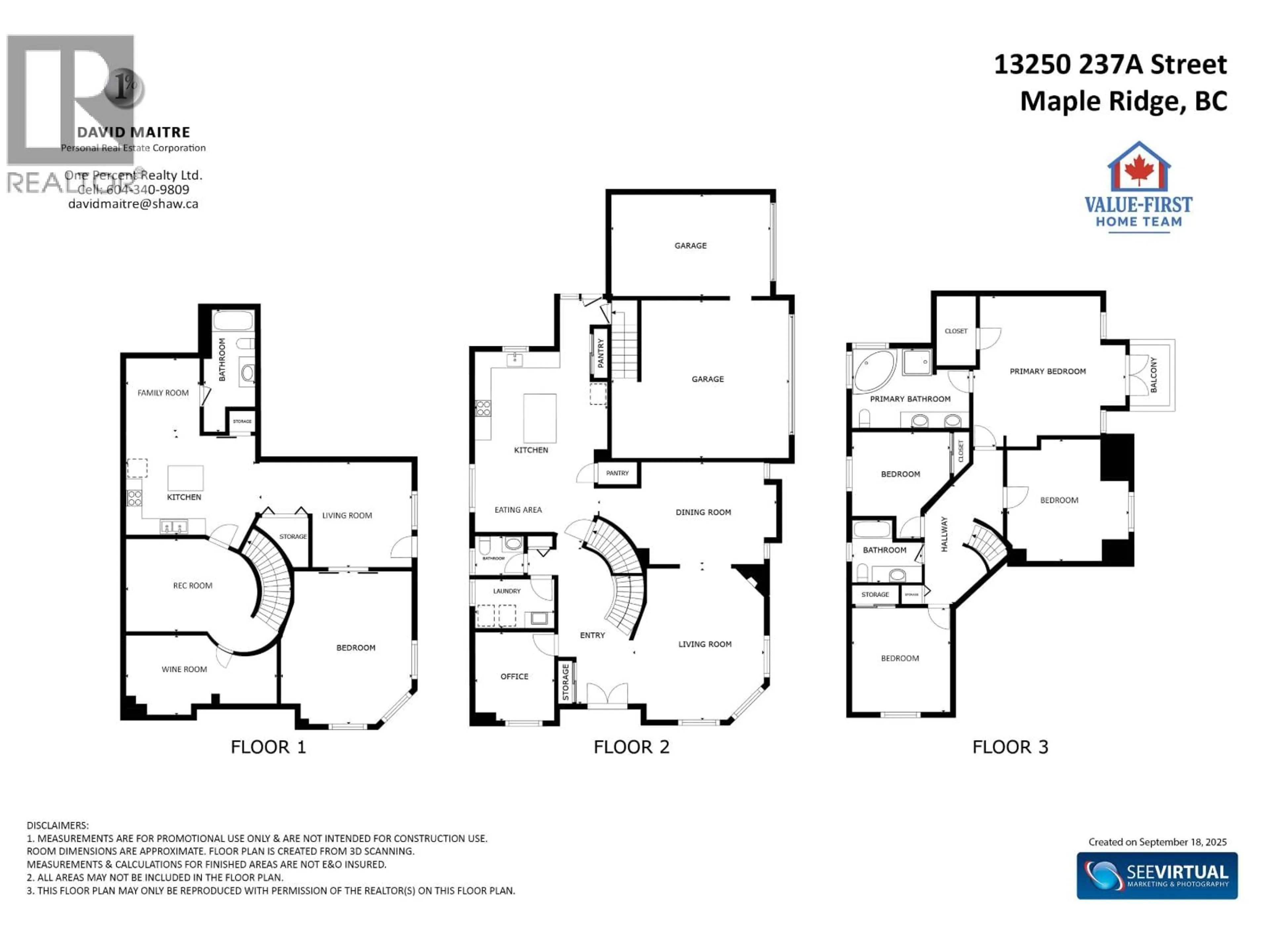 Floor plan for 13250 237A STREET, Maple Ridge British Columbia V4R2X2