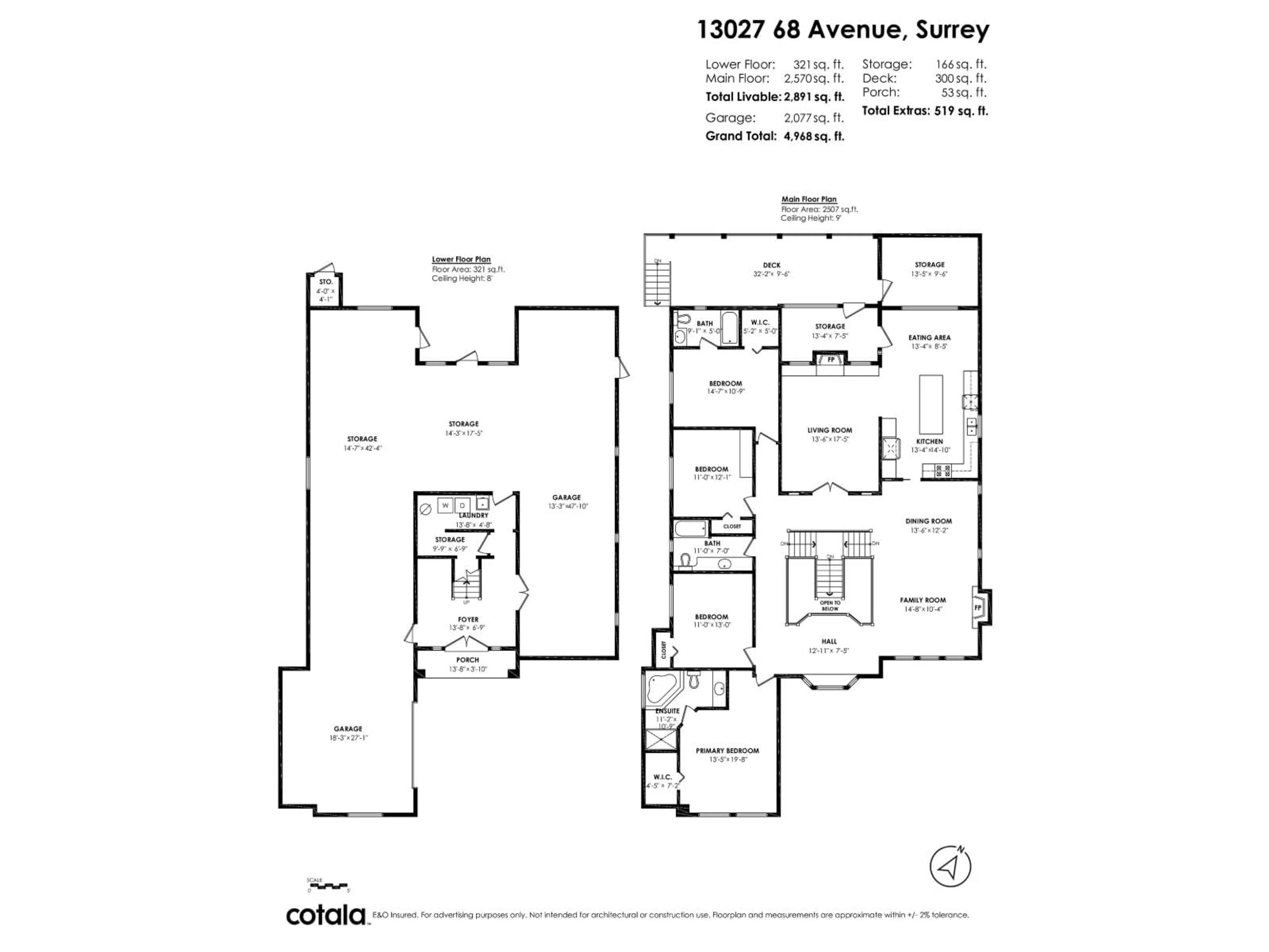 Floor plan for 13027 68, Surrey British Columbia V3W2E5