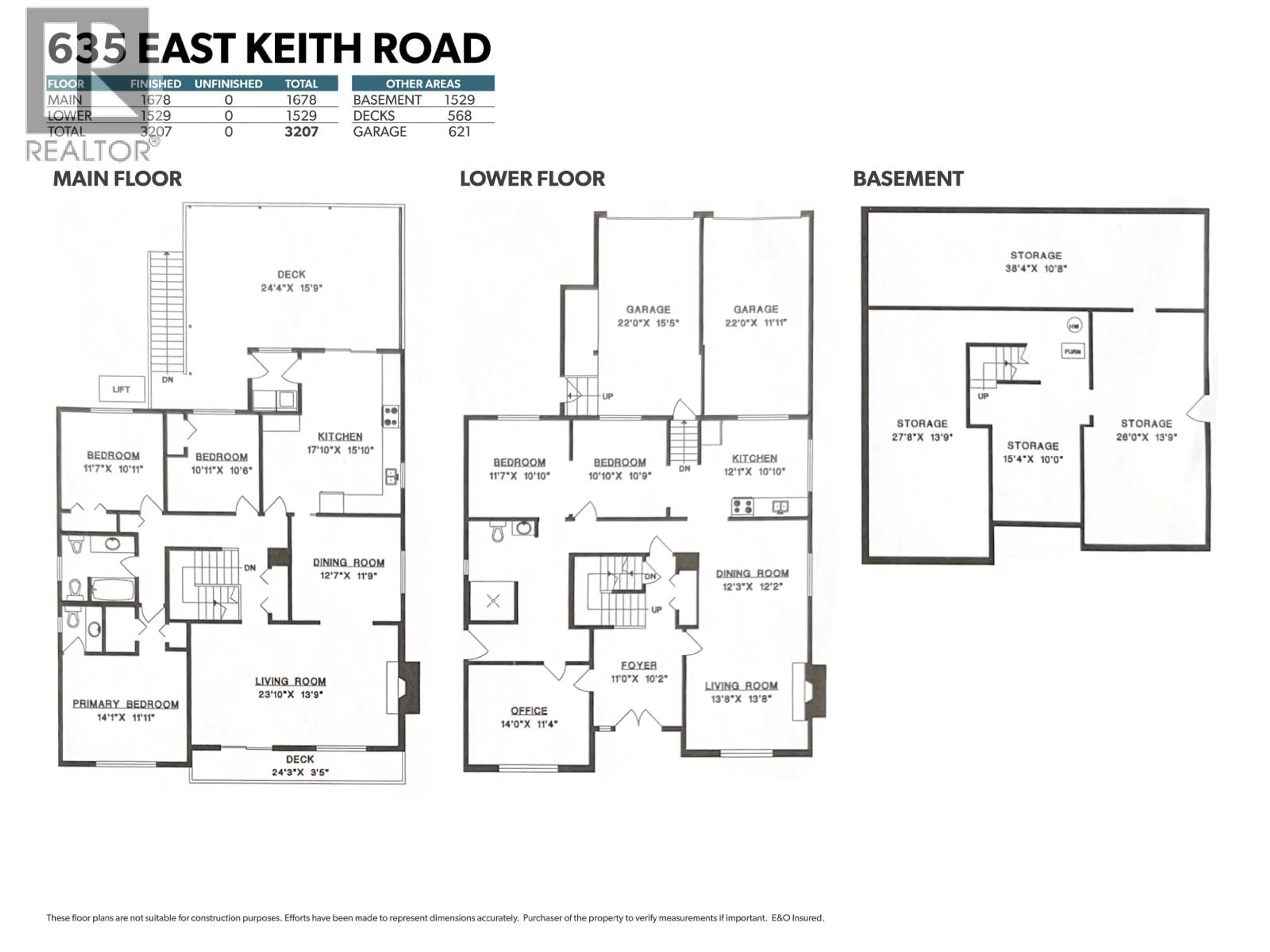 Floor plan for 635 KEITH ROAD, North Vancouver British Columbia V7L1W4