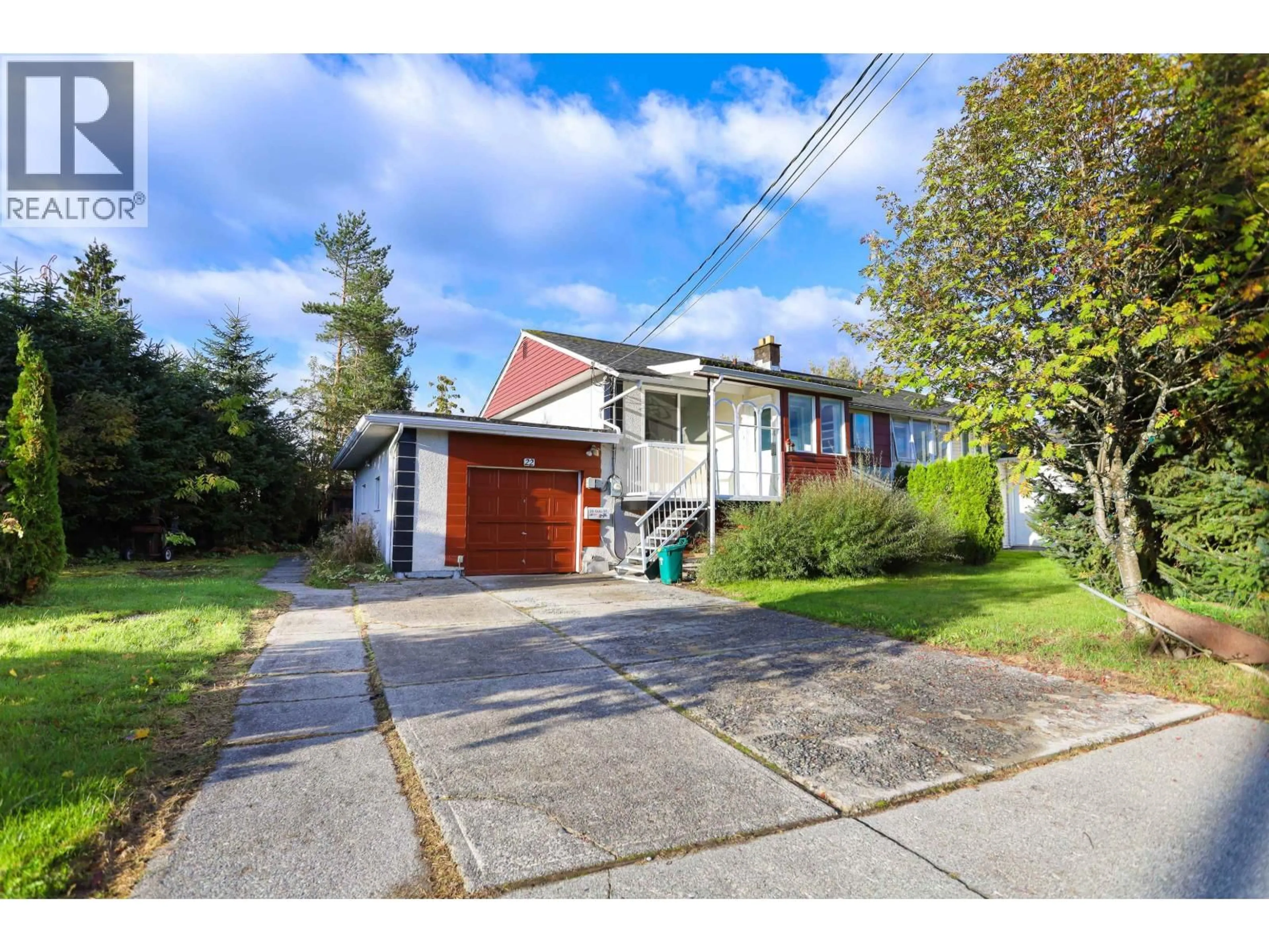 A pic from outside/outdoor area/front of a property/back of a property/a pic from drone, street for 22 GULL STREET, Kitimat British Columbia V8C1N8