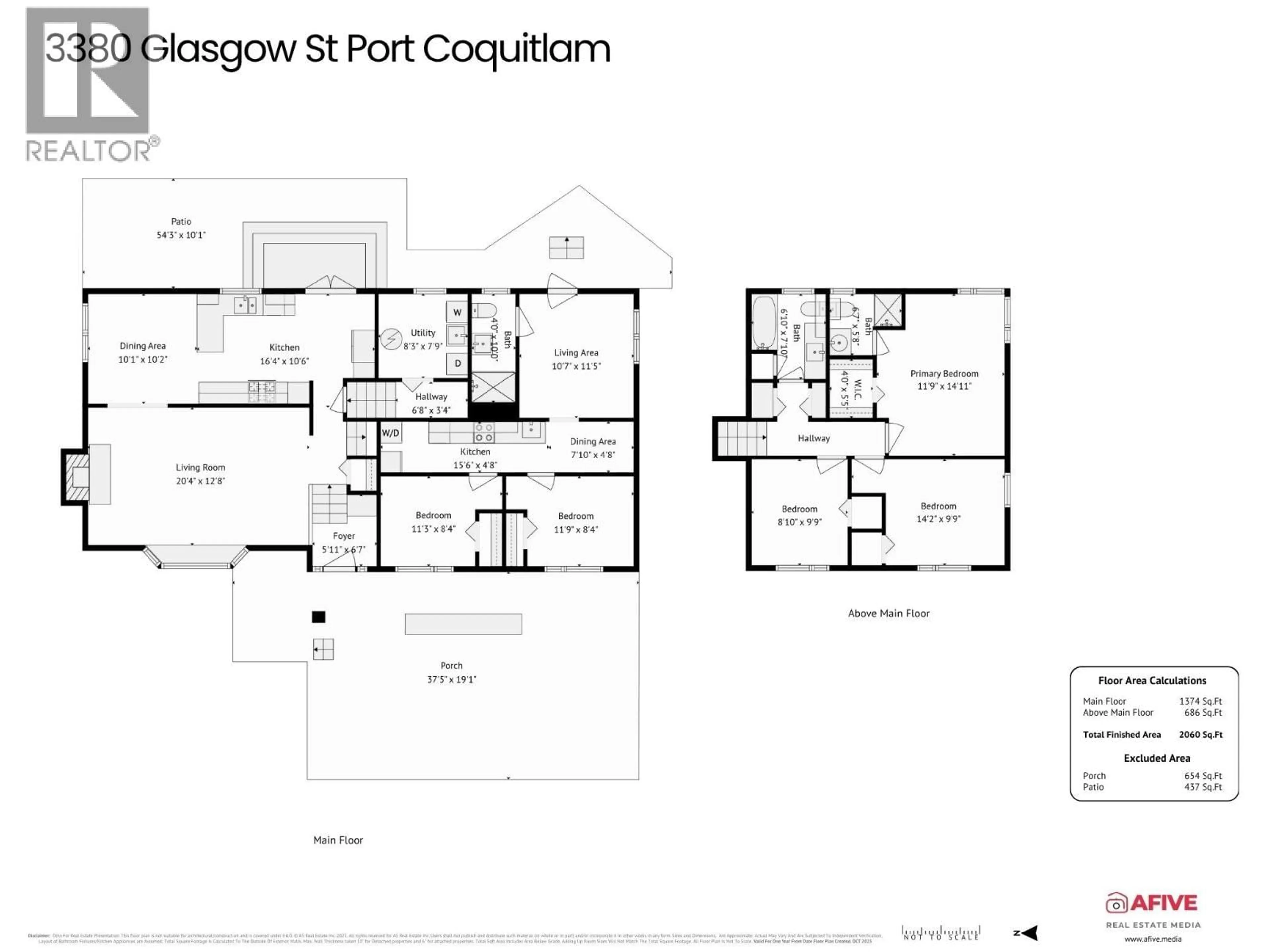 Floor plan for 3380 GLASGOW STREET, Port Coquitlam British Columbia V3B4K7