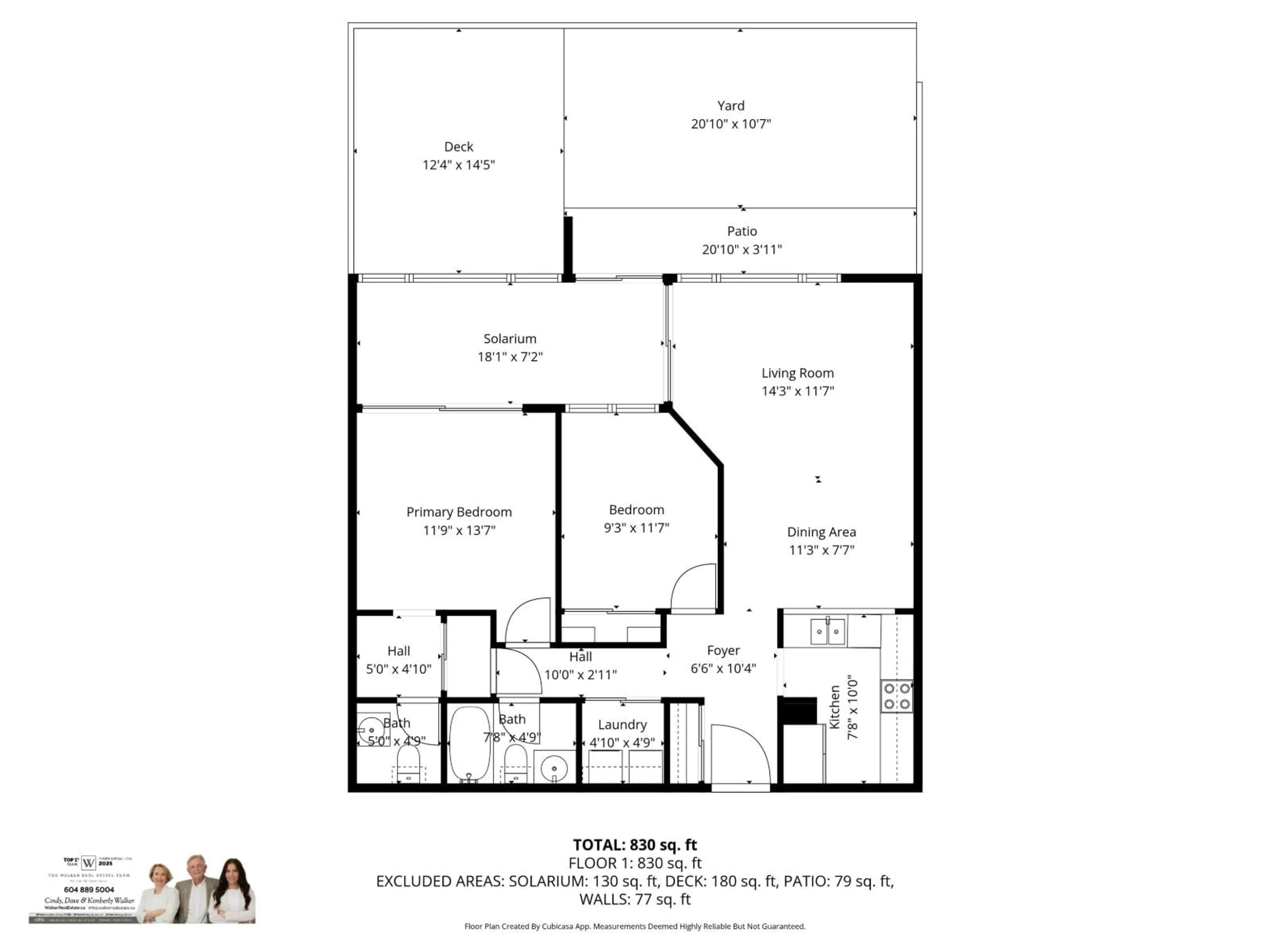 Floor plan for 103 - 15272 19, Surrey British Columbia V4A1X6