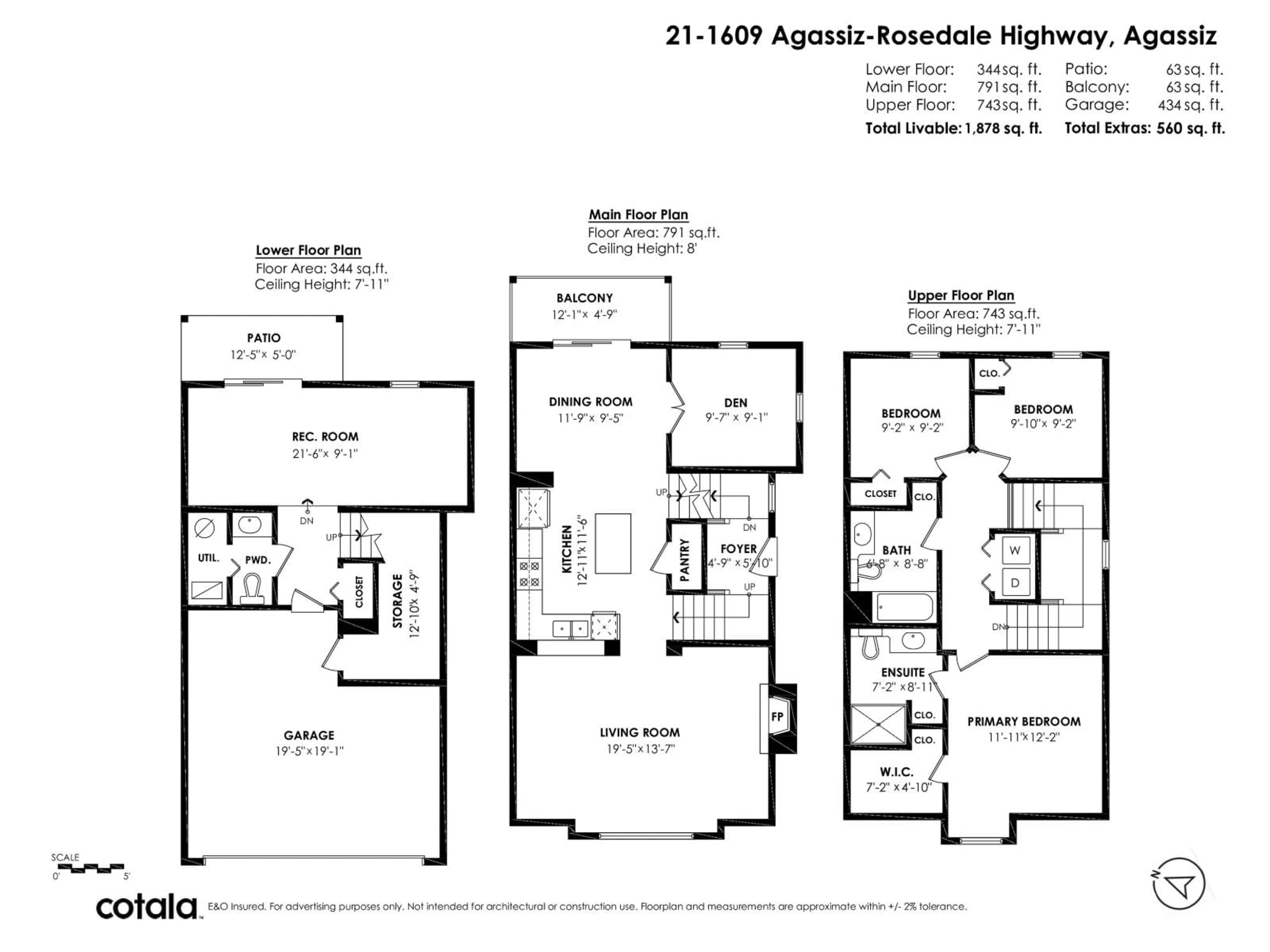 Floor plan for 21 - 1609 AGASSIZ-ROSEDALE HIGHWAY NO 9 HIGHWAY, Agassiz British Columbia V0M1A3