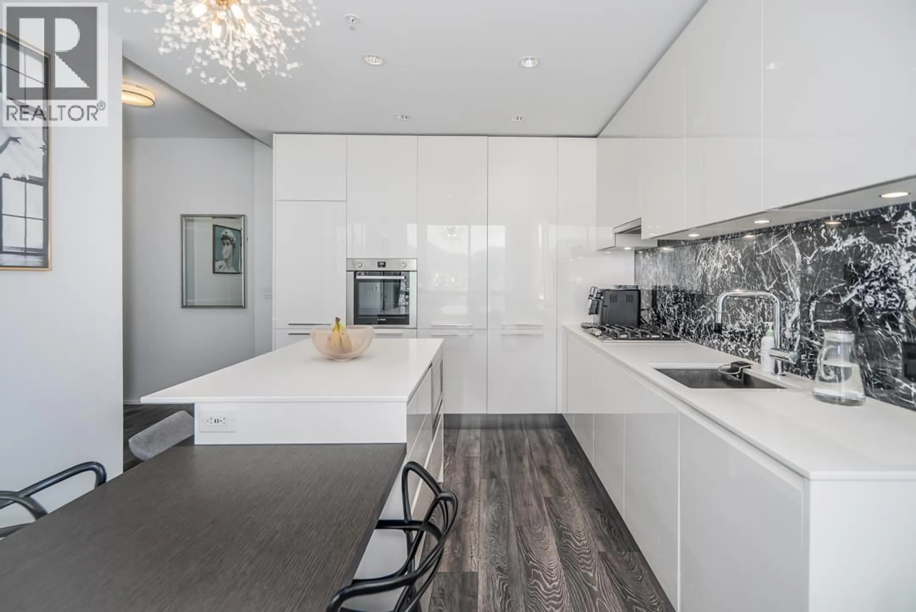 Contemporary kitchen, ceramic/tile floor for 1109 - 1955 ALPHA WAY, Burnaby British Columbia V5C0K6