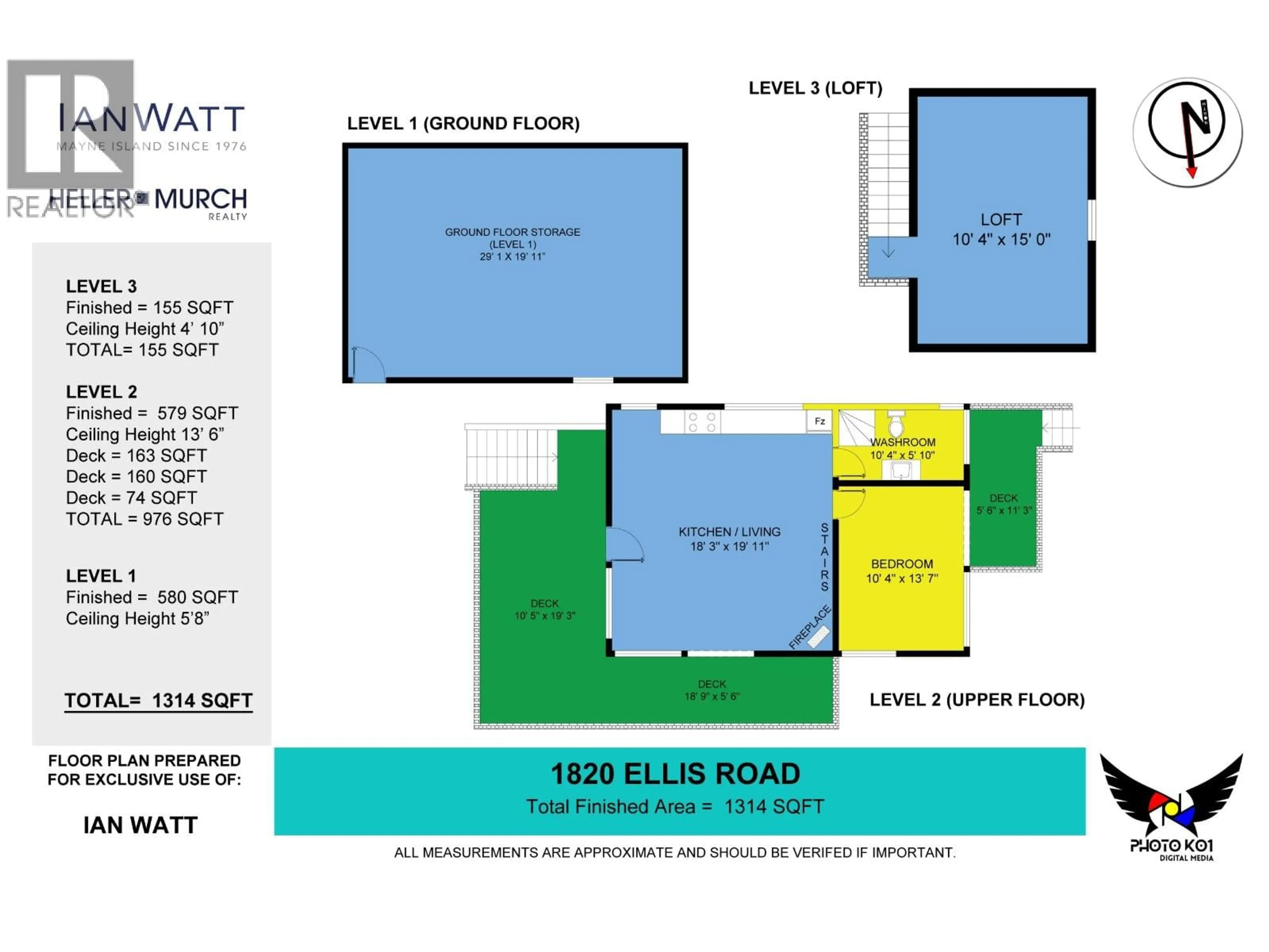 Floor plan for 1820 ELLIS ROAD, Galiano Island British Columbia V0N1P0