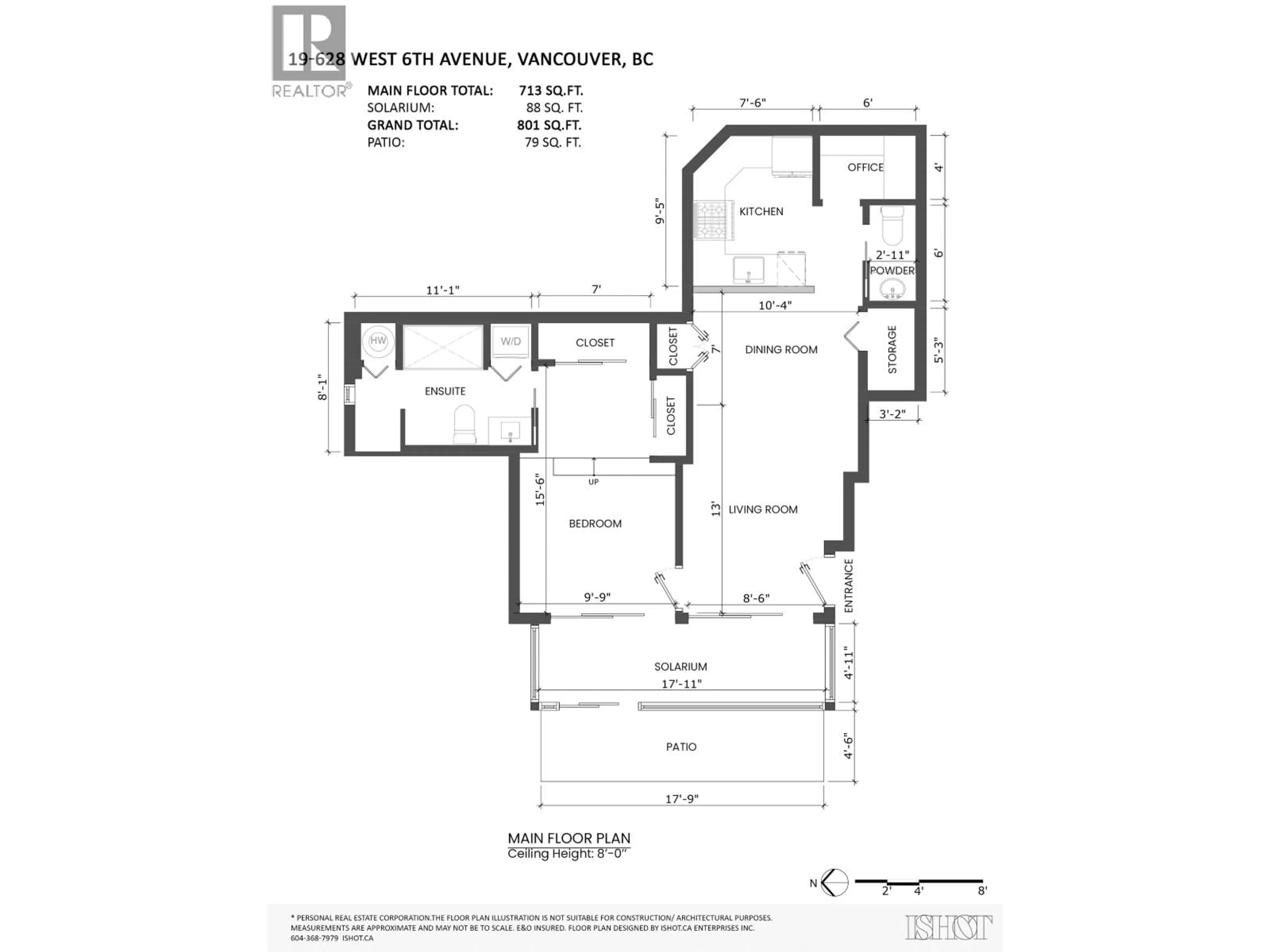 Floor plan for 19 - 628 6TH AVENUE, Vancouver British Columbia V5Z1A3