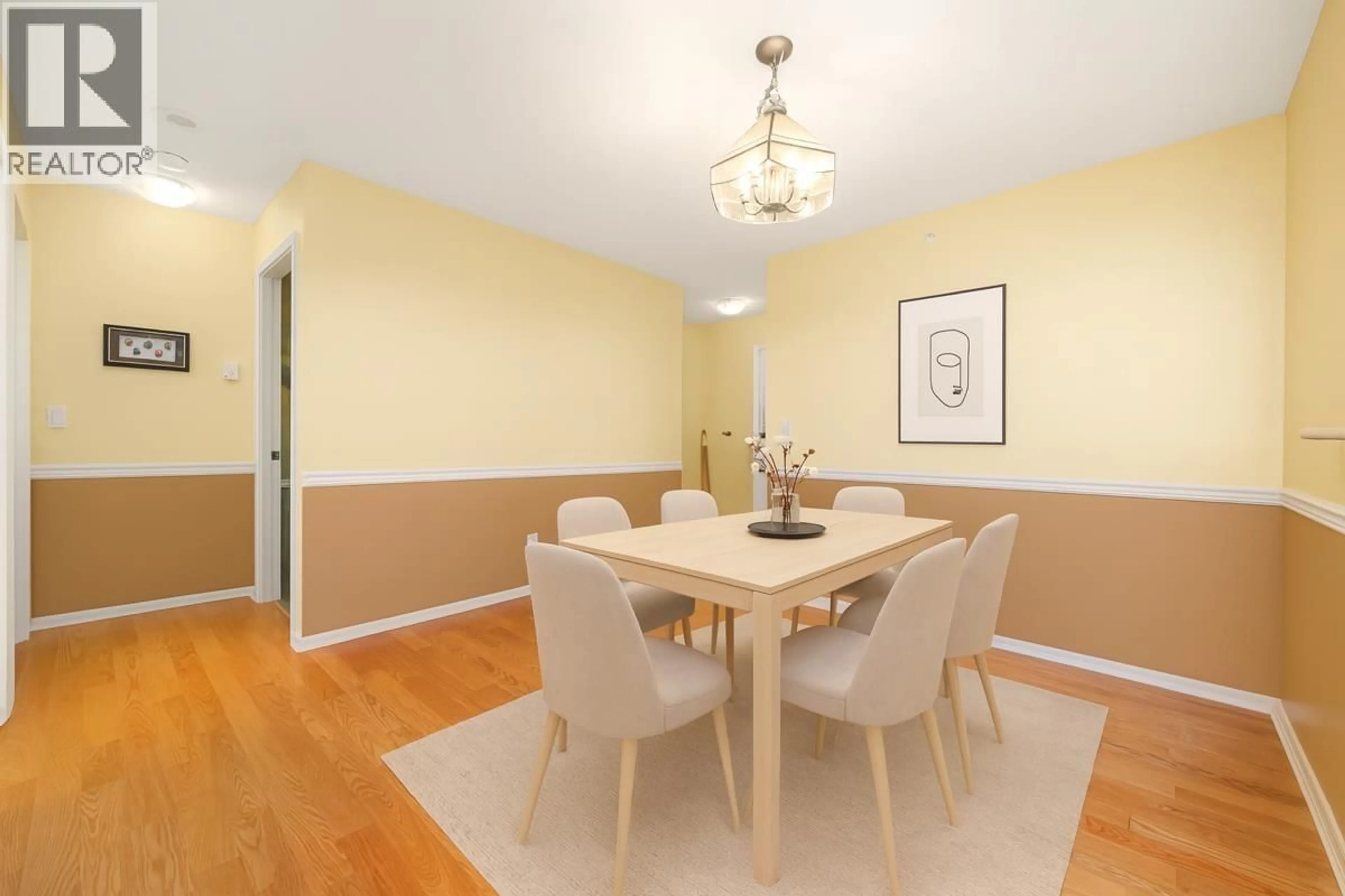 Dining room, wood/laminate floor for 1203 - 6611 SOUTHOAKS CRESCENT, Burnaby British Columbia V5E4L5