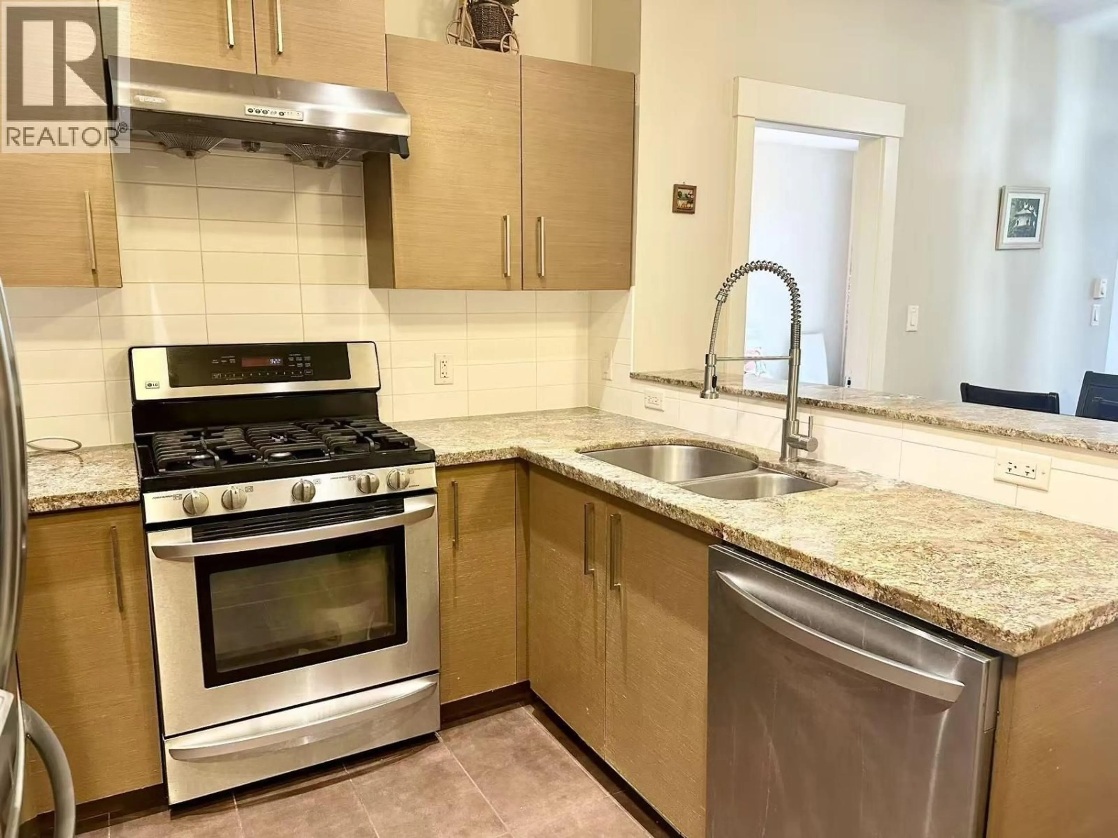 Standard kitchen, ceramic/tile floor for 110 - 6611 ECKERSLEY ROAD, Richmond British Columbia V6Y0B7