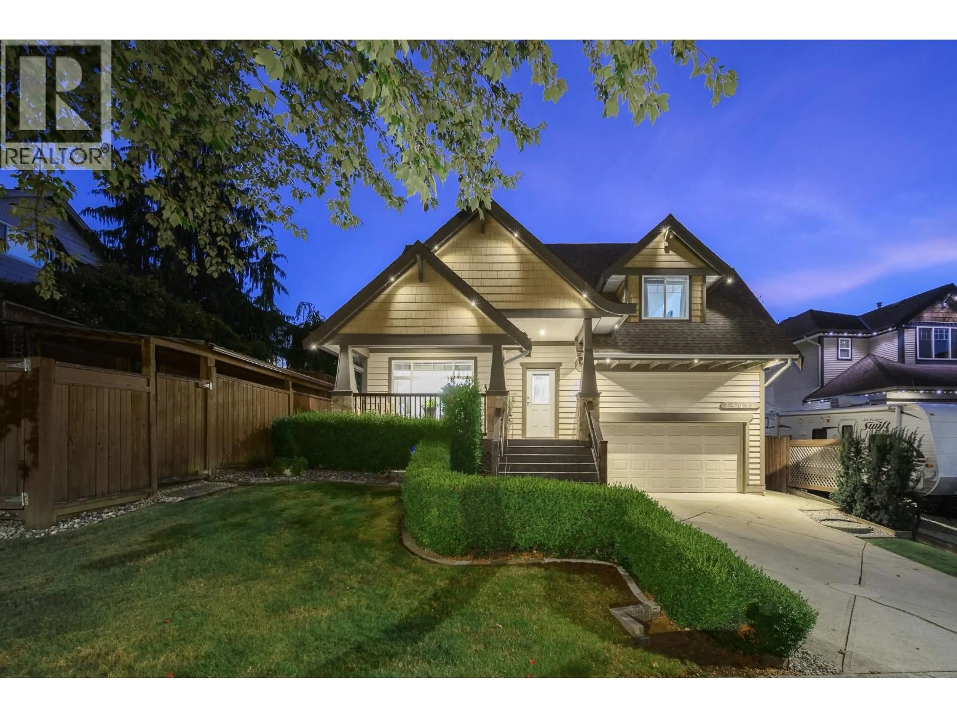 Home with vinyl exterior material, street for 24092 MCCLURE DRIVE, Maple Ridge British Columbia V2W1Z3
