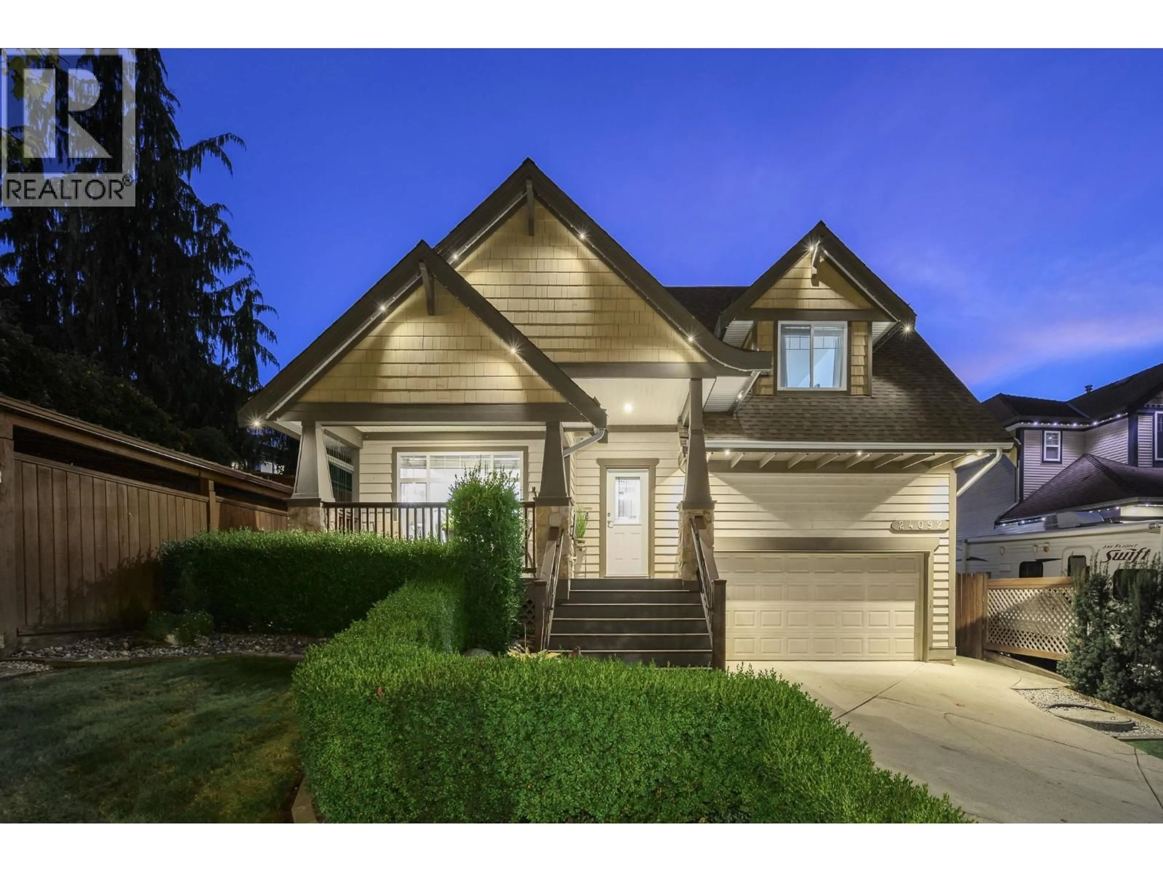 Home with brick exterior material, street for 24092 MCCLURE DRIVE, Maple Ridge British Columbia V2W1Z3