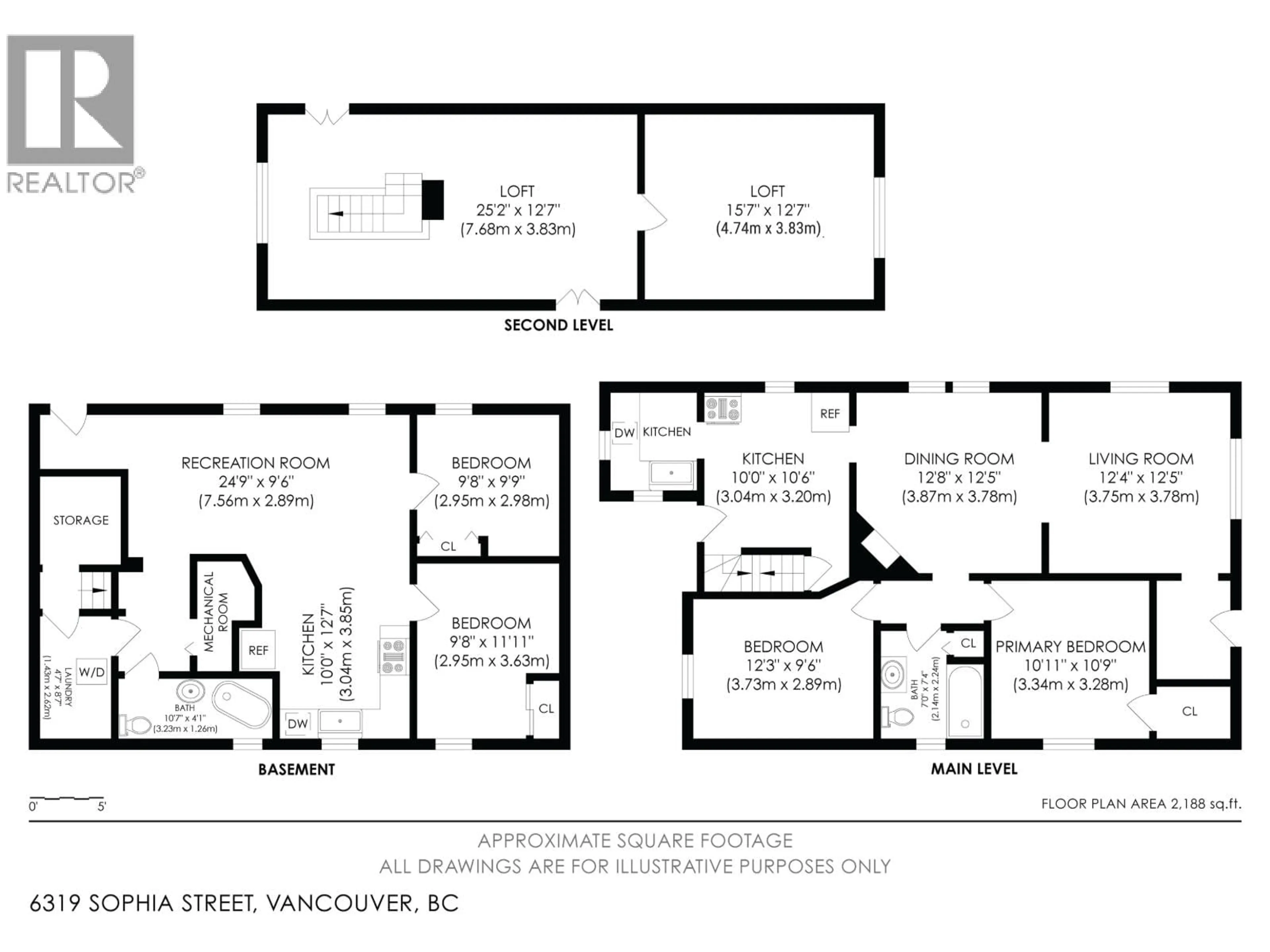 Floor plan for 6319 SOPHIA STREET, Vancouver British Columbia V5W2W7