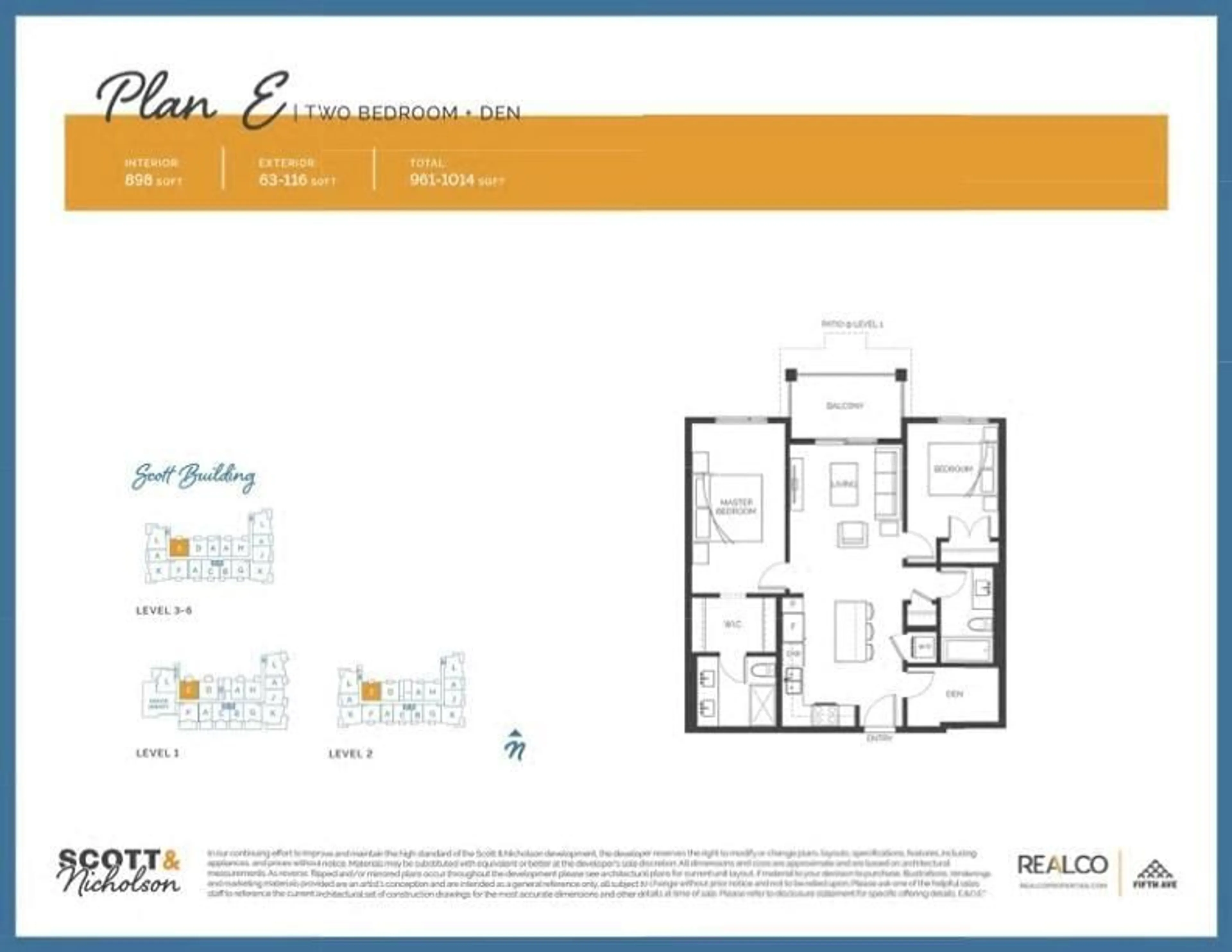 Floor plan for 407 - 6960 NICHOLSON, Delta British Columbia V4E0A9
