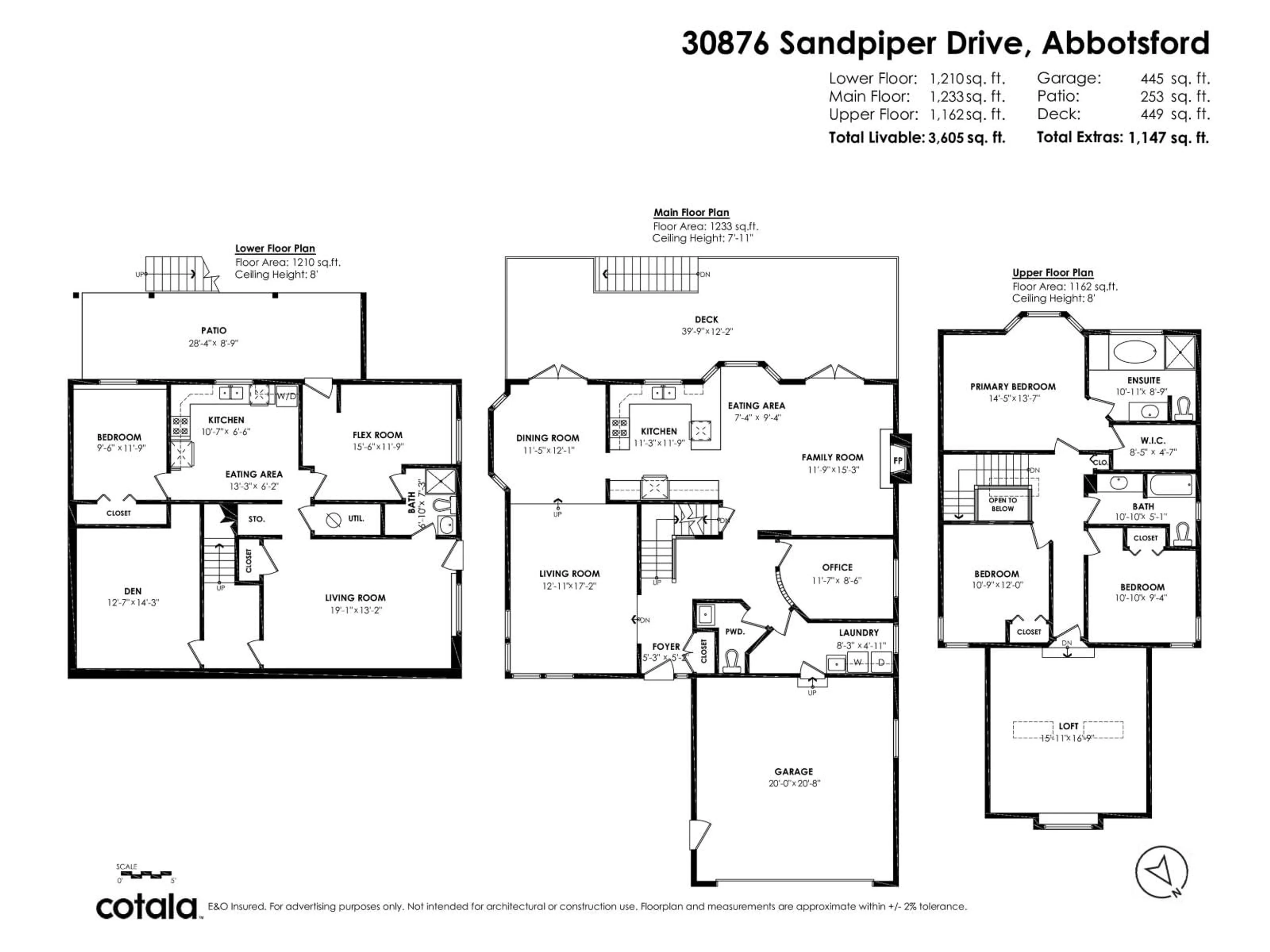Floor plan for 30876 SANDPIPER, Abbotsford British Columbia V2T5L6