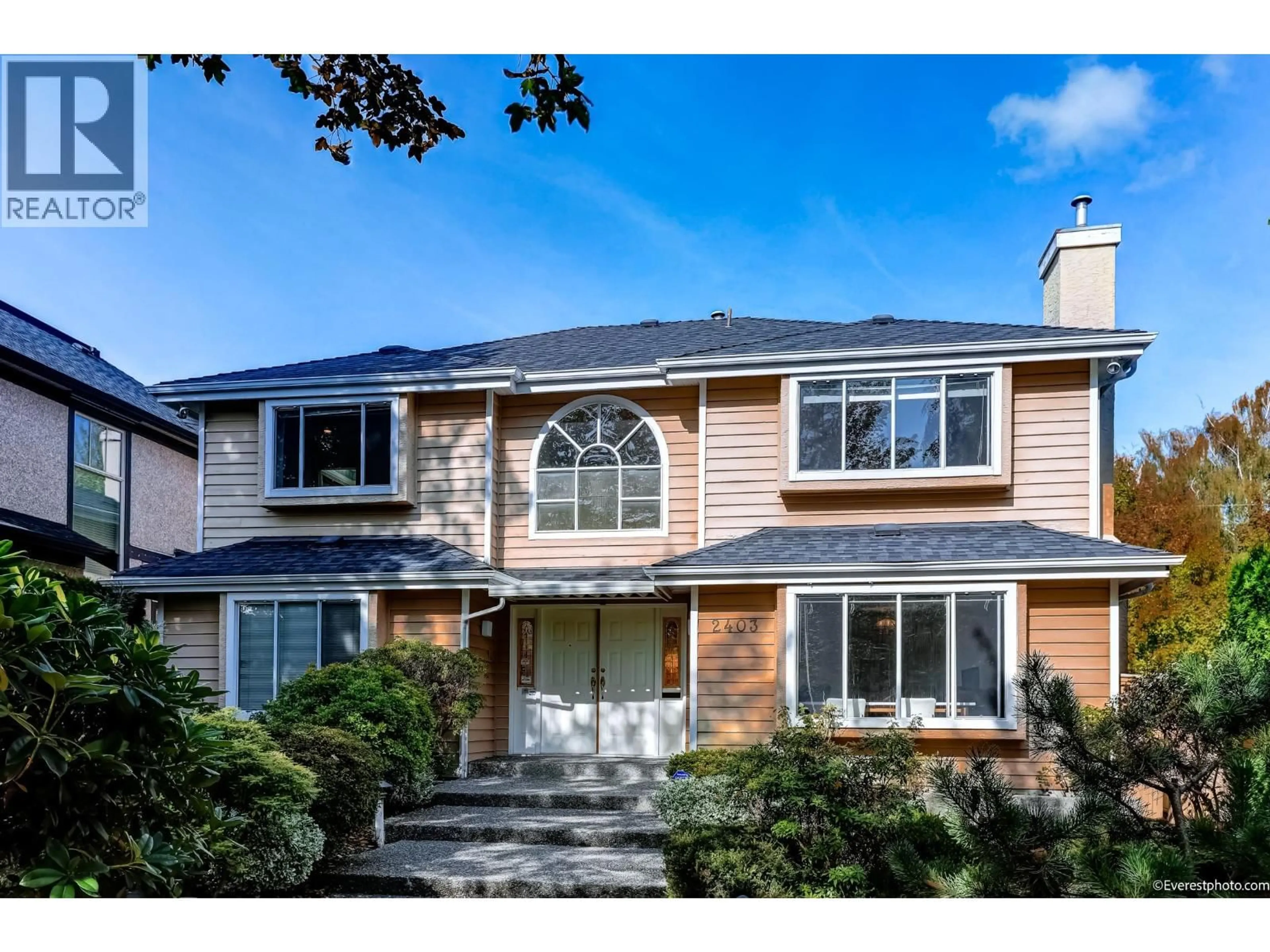 Home with vinyl exterior material, street for 2403 20TH AVENUE, Vancouver British Columbia V6L1G6