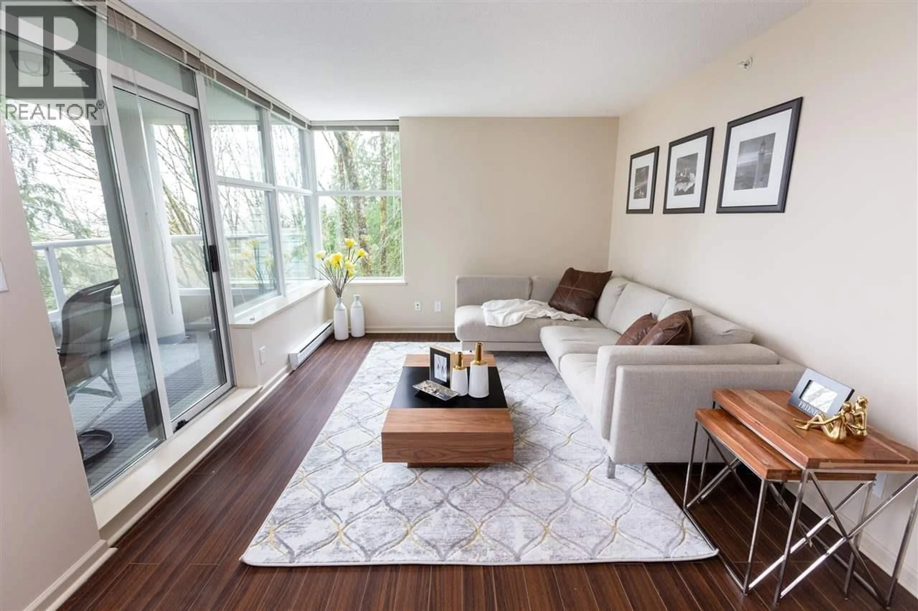 Living room with furniture, unknown for 305 - 9232 UNIVERSITY CRESCENT, Burnaby British Columbia V5A0A3