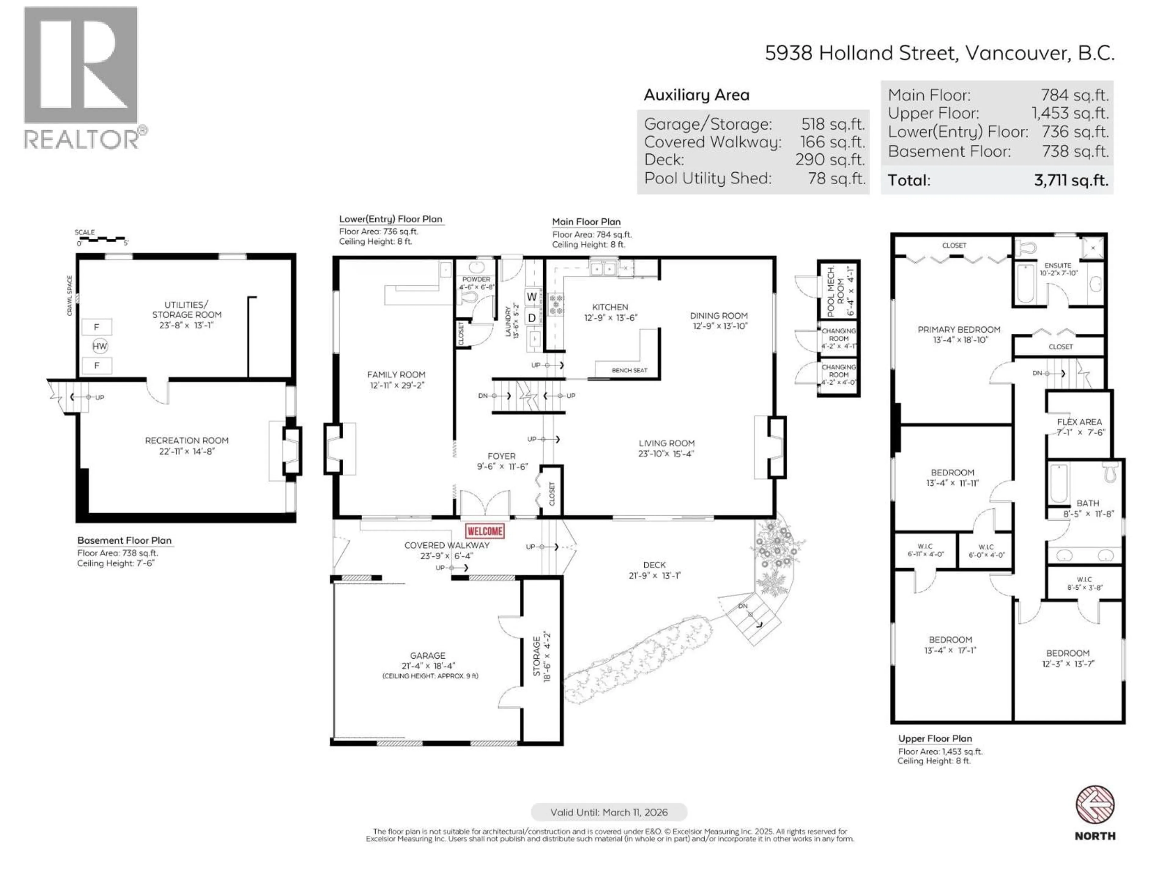 Floor plan for 5938 HOLLAND STREET, Vancouver British Columbia V6N2B3