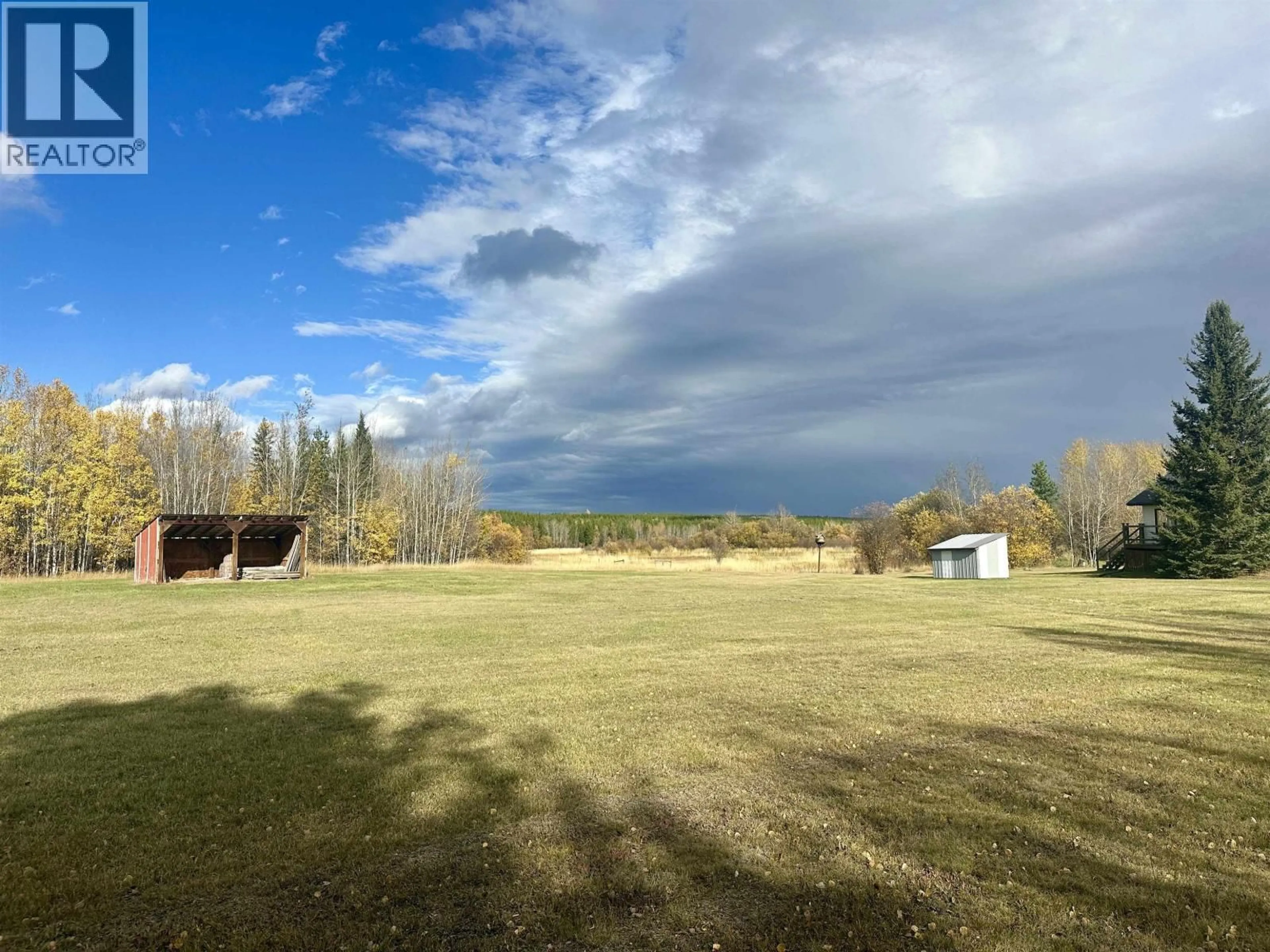 A pic from outside/outdoor area/front of a property/back of a property/a pic from drone, forest/trees view for 12290 STURGEON POINT ROAD, Vanderhoof British Columbia V0J3A2