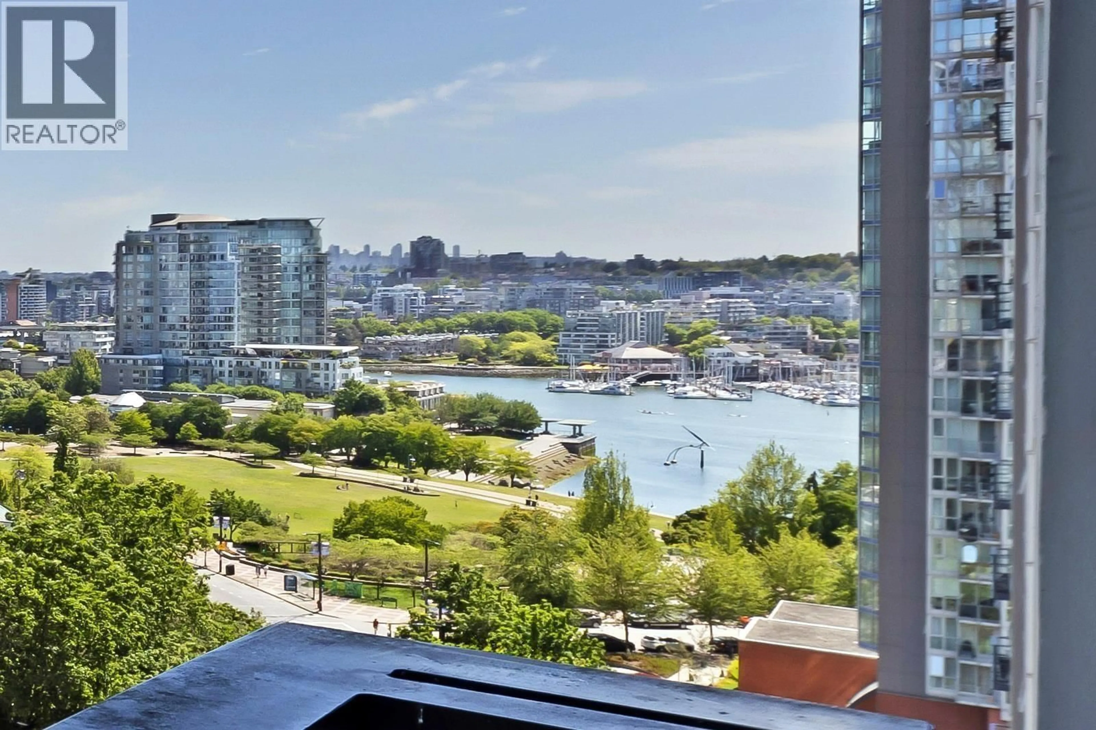 Balcony in the apartment, water/lake/river/ocean view for 1607 - 1495 RICHARD STREET, Vancouver British Columbia V6Z3E3