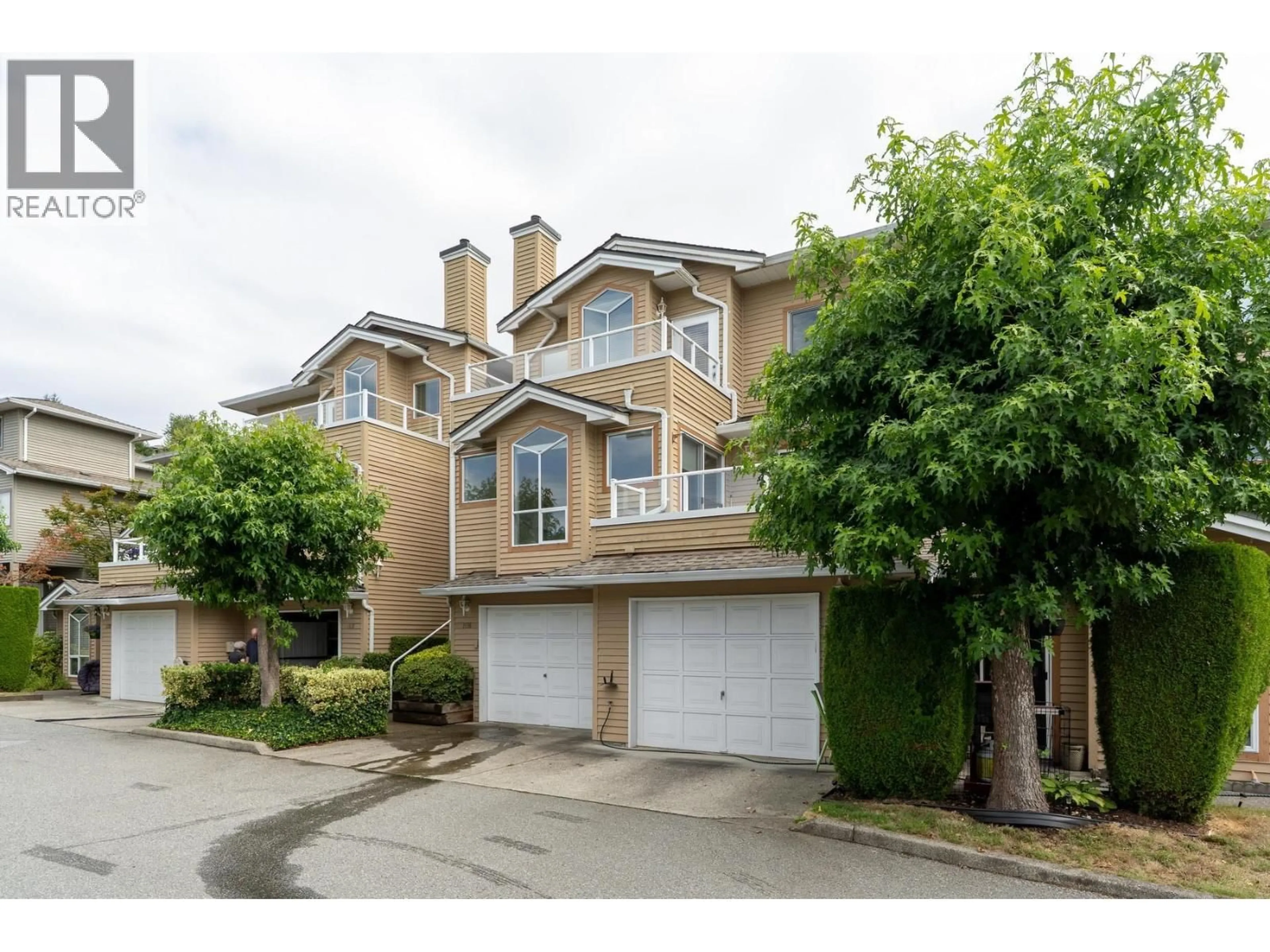A pic from outside/outdoor area/front of a property/back of a property/a pic from drone, street for 1116 O'FLAHERTY GATE, Port Coquitlam British Columbia V3C6H2