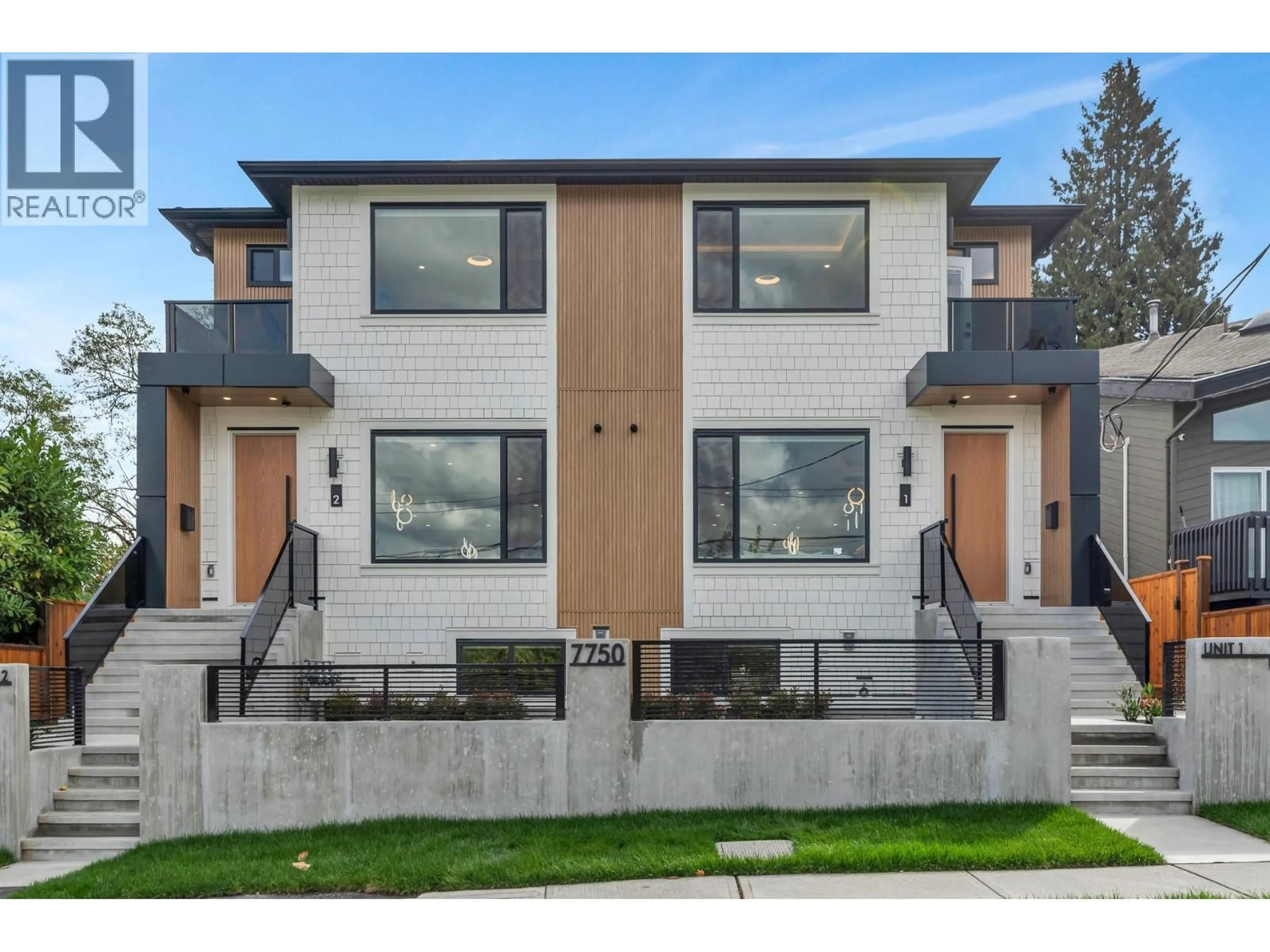 Home with vinyl exterior material, street for 1 - 7750 MAYFIELD STREET, Burnaby British Columbia V5E2J6