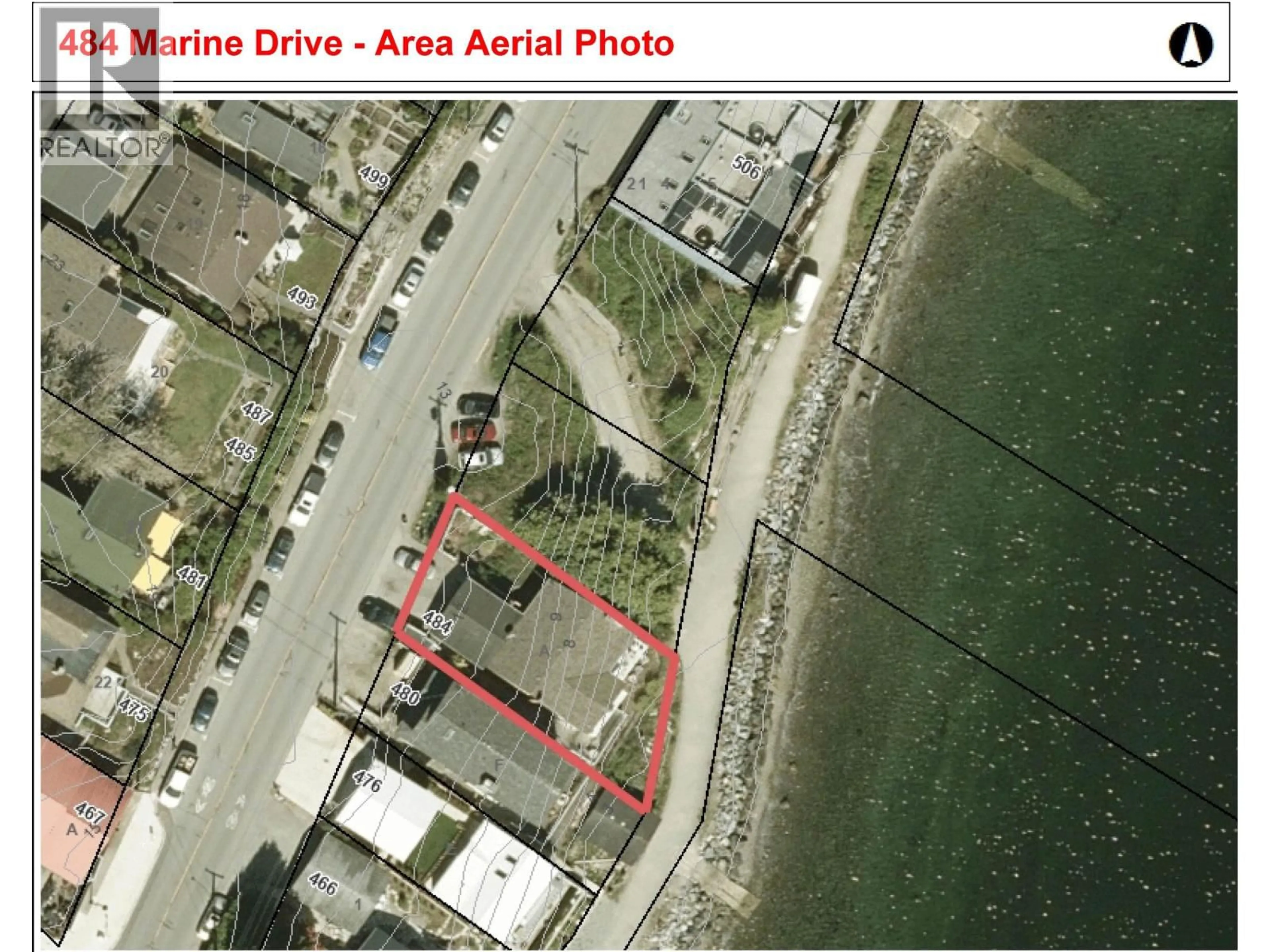 A pic from outside/outdoor area/front of a property/back of a property/a pic from drone, street for 484 MARINE DRIVE, Gibsons British Columbia V0N1V0