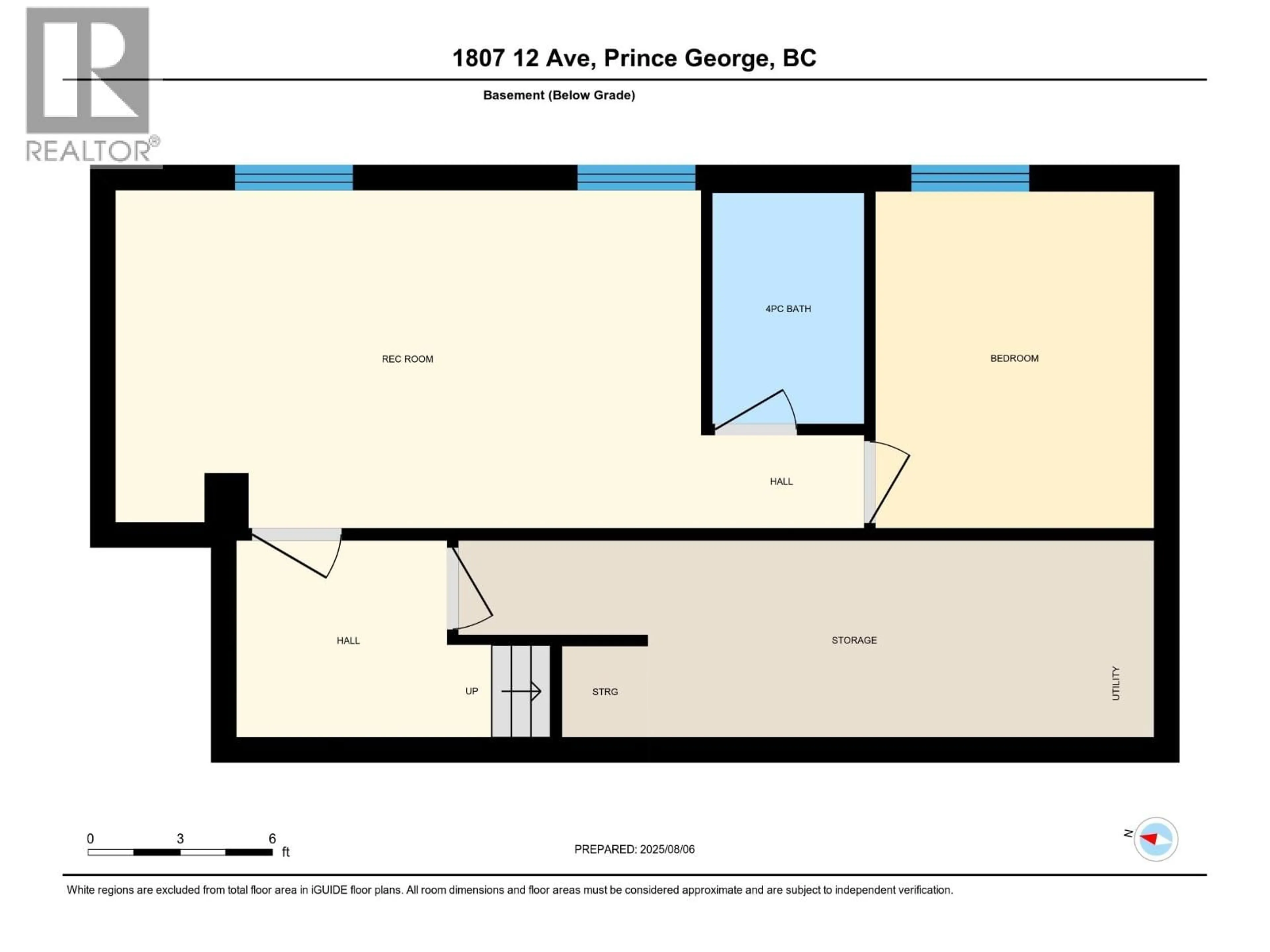 Floor plan for 1807 12TH AVENUE, Prince George British Columbia V2M1P8