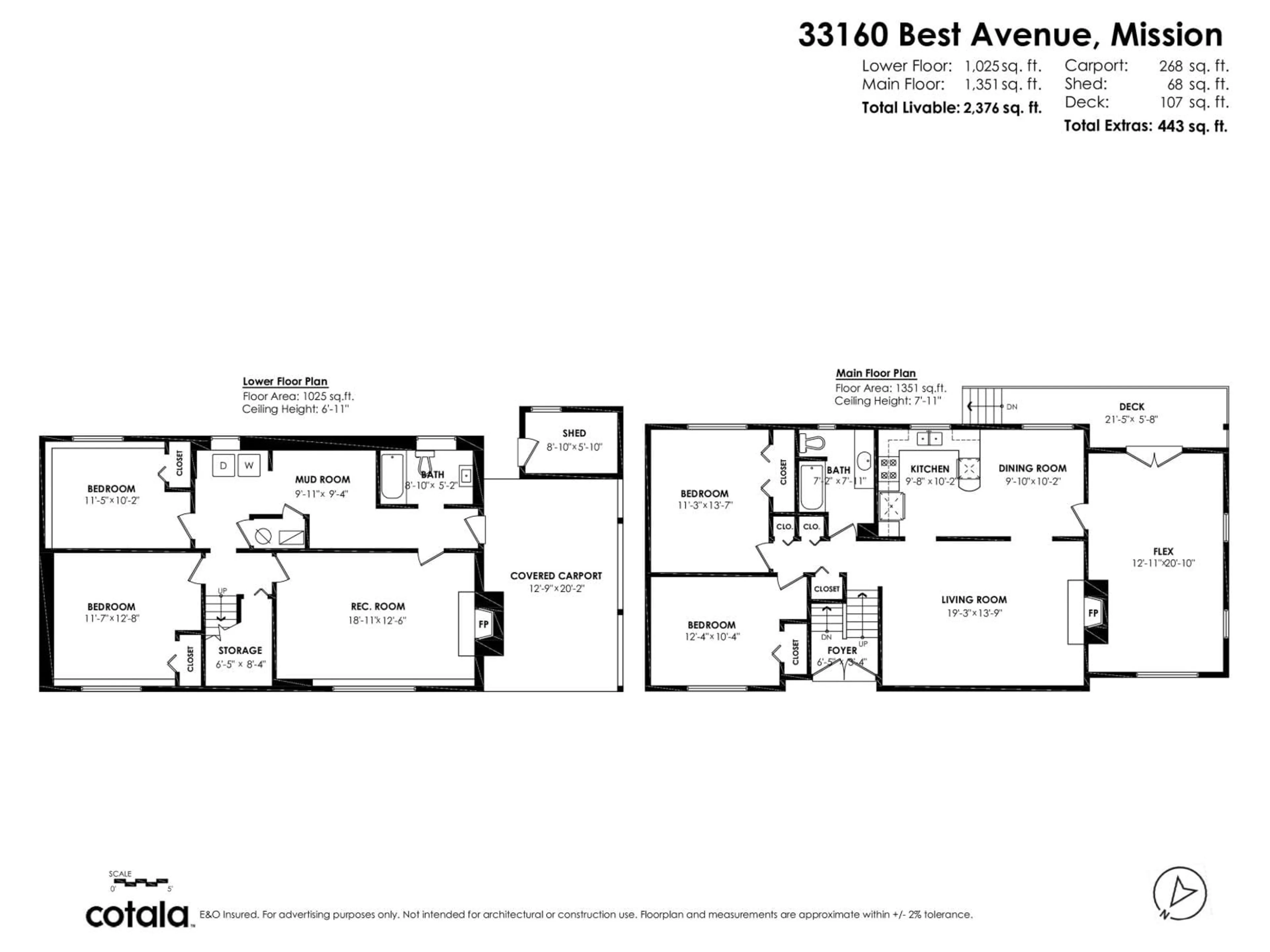 Floor plan for 33160 BEST, Mission British Columbia V2V2T1