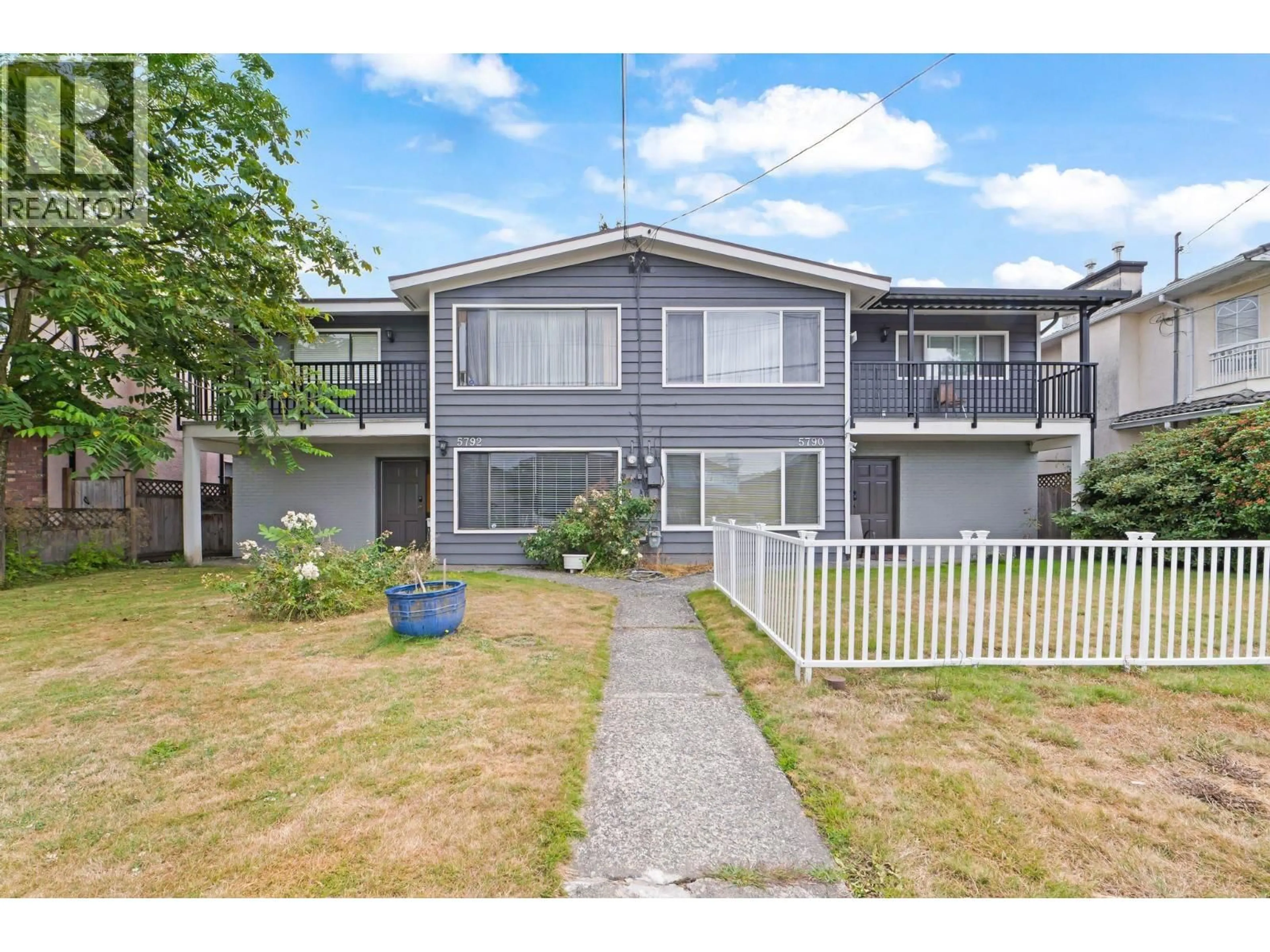 A pic from outside/outdoor area/front of a property/back of a property/a pic from drone, street for 5792 HARDWICK STREET, Burnaby British Columbia V5G1R4