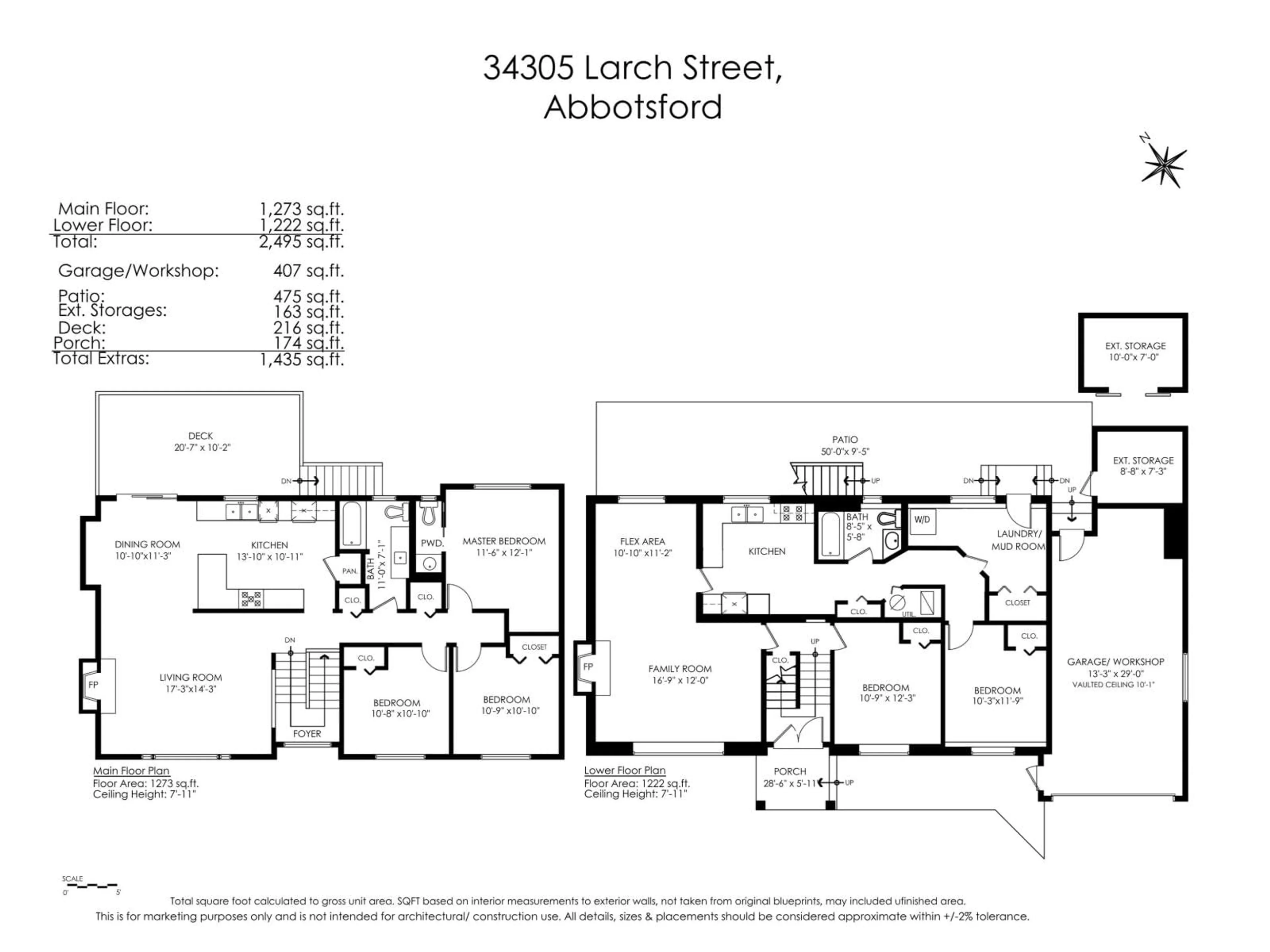 Floor plan for 34305 LARCH, Abbotsford British Columbia V2S2P7