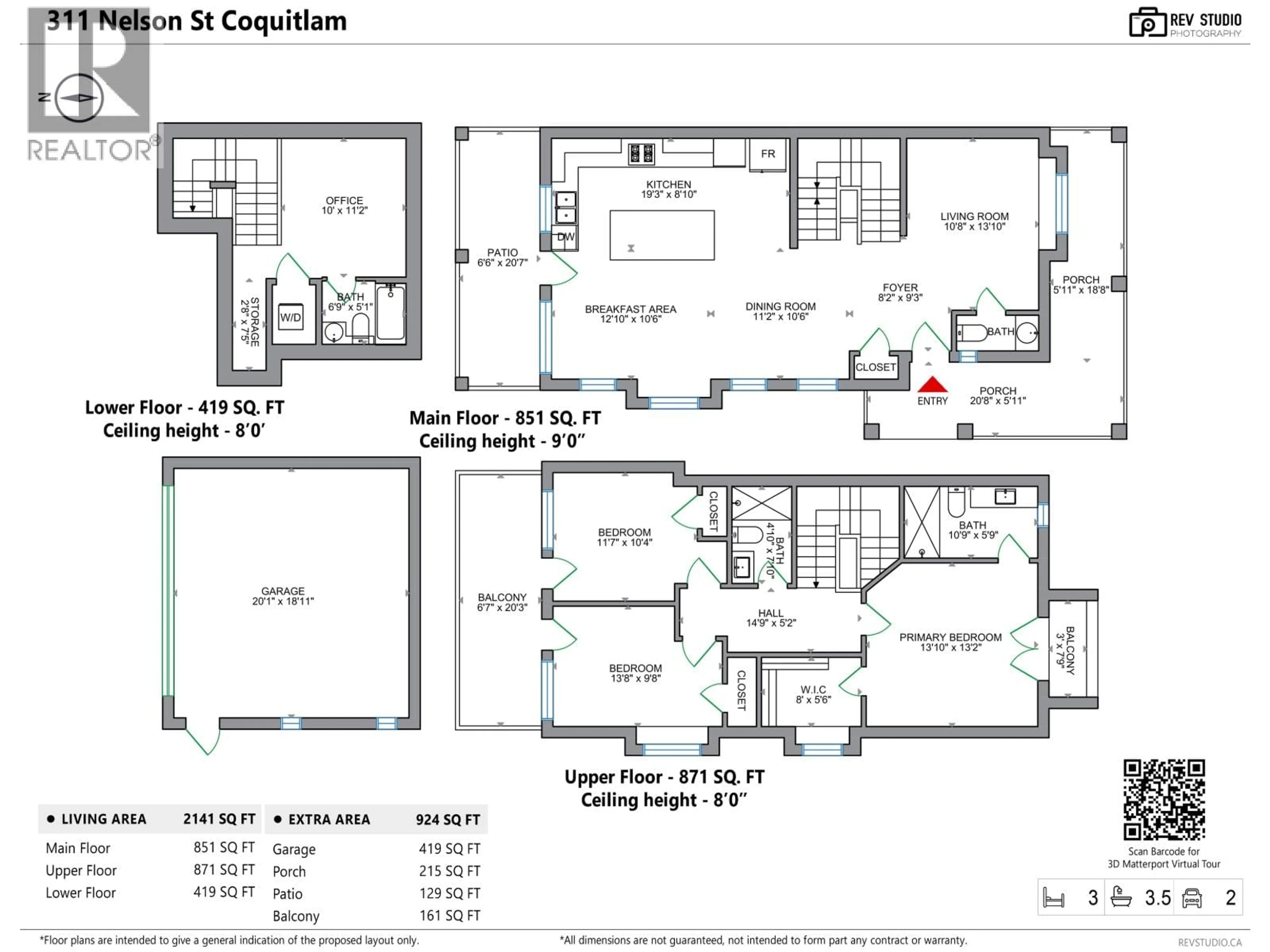 Floor plan for 311 NELSON STREET, Coquitlam British Columbia V3K4N4