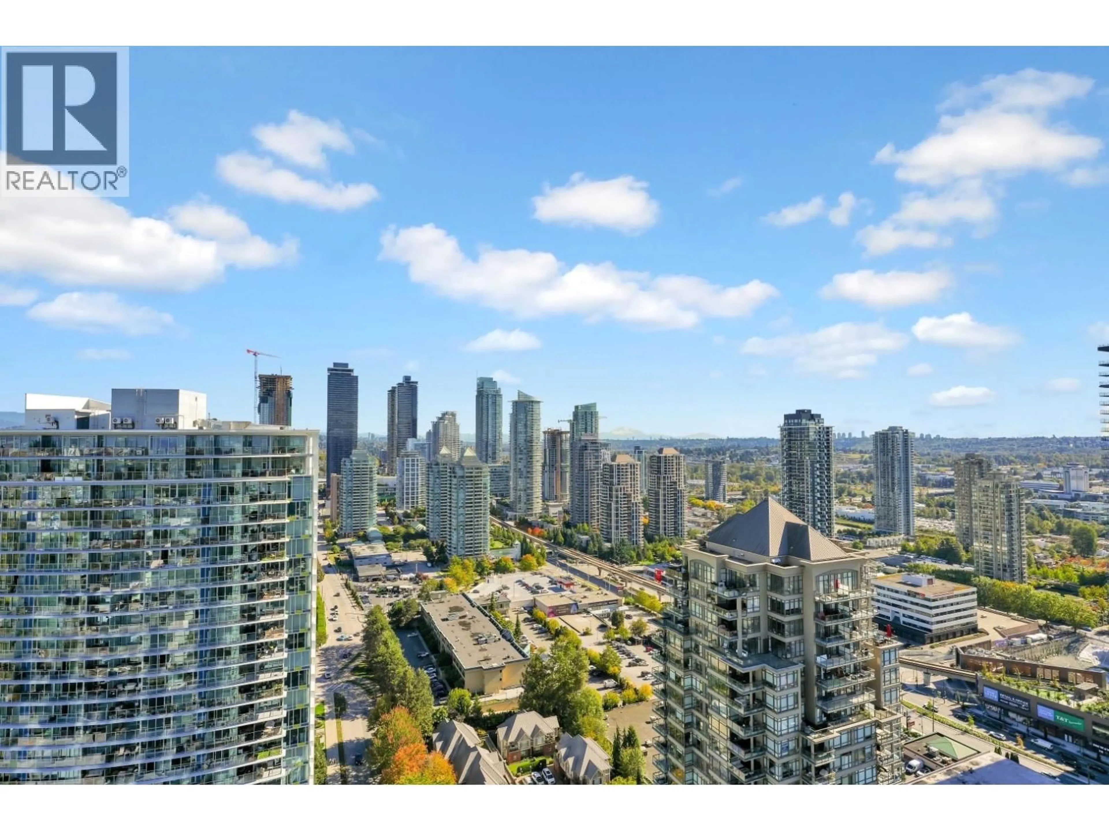 A pic from outside/outdoor area/front of a property/back of a property/a pic from drone, city buildings view from balcony for 3102 - 1788 GILMORE AVENUE, Burnaby British Columbia V5C0L5