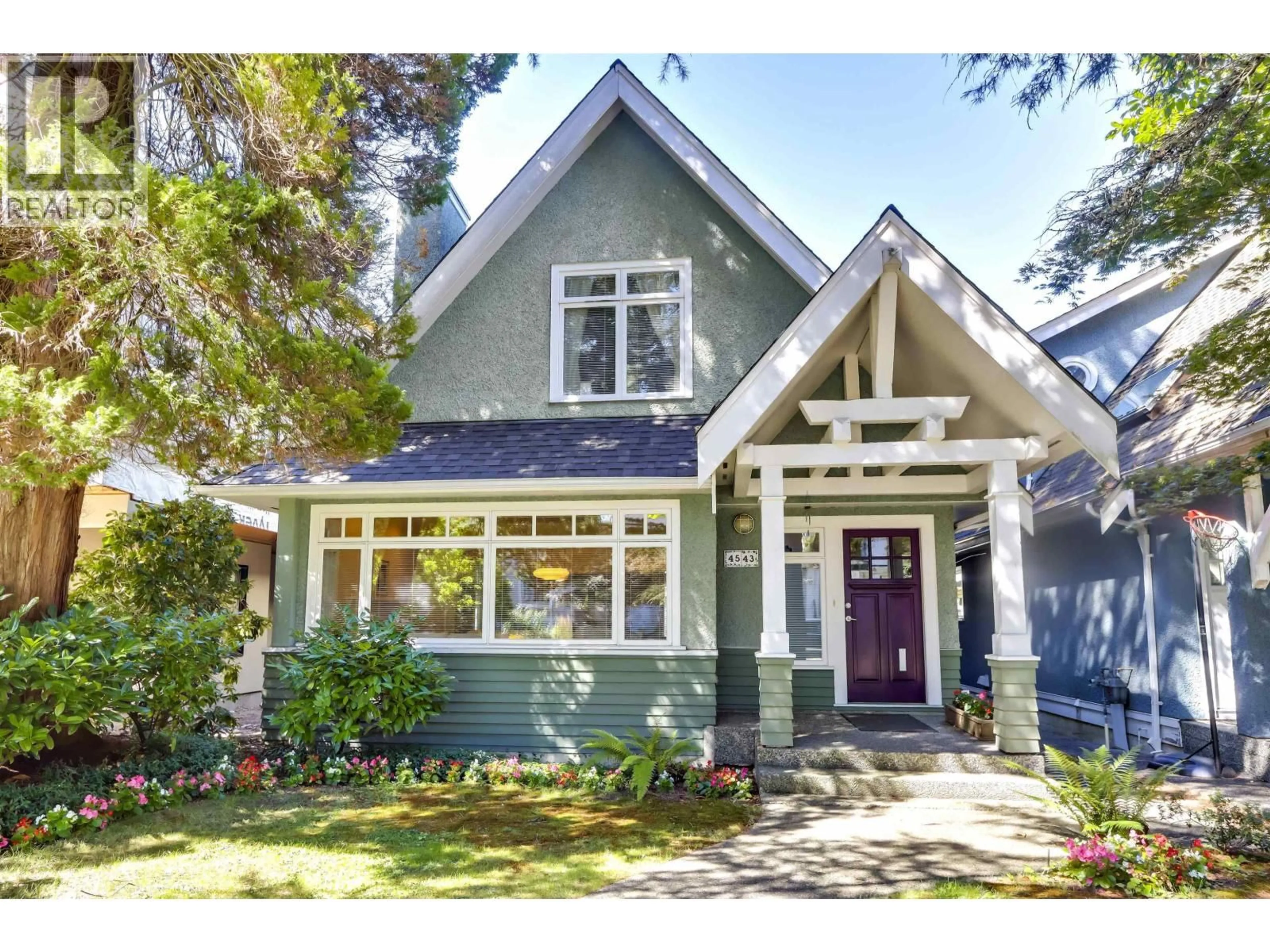 Home with vinyl exterior material, street for 4543 11TH AVENUE, Vancouver British Columbia V6R2M5