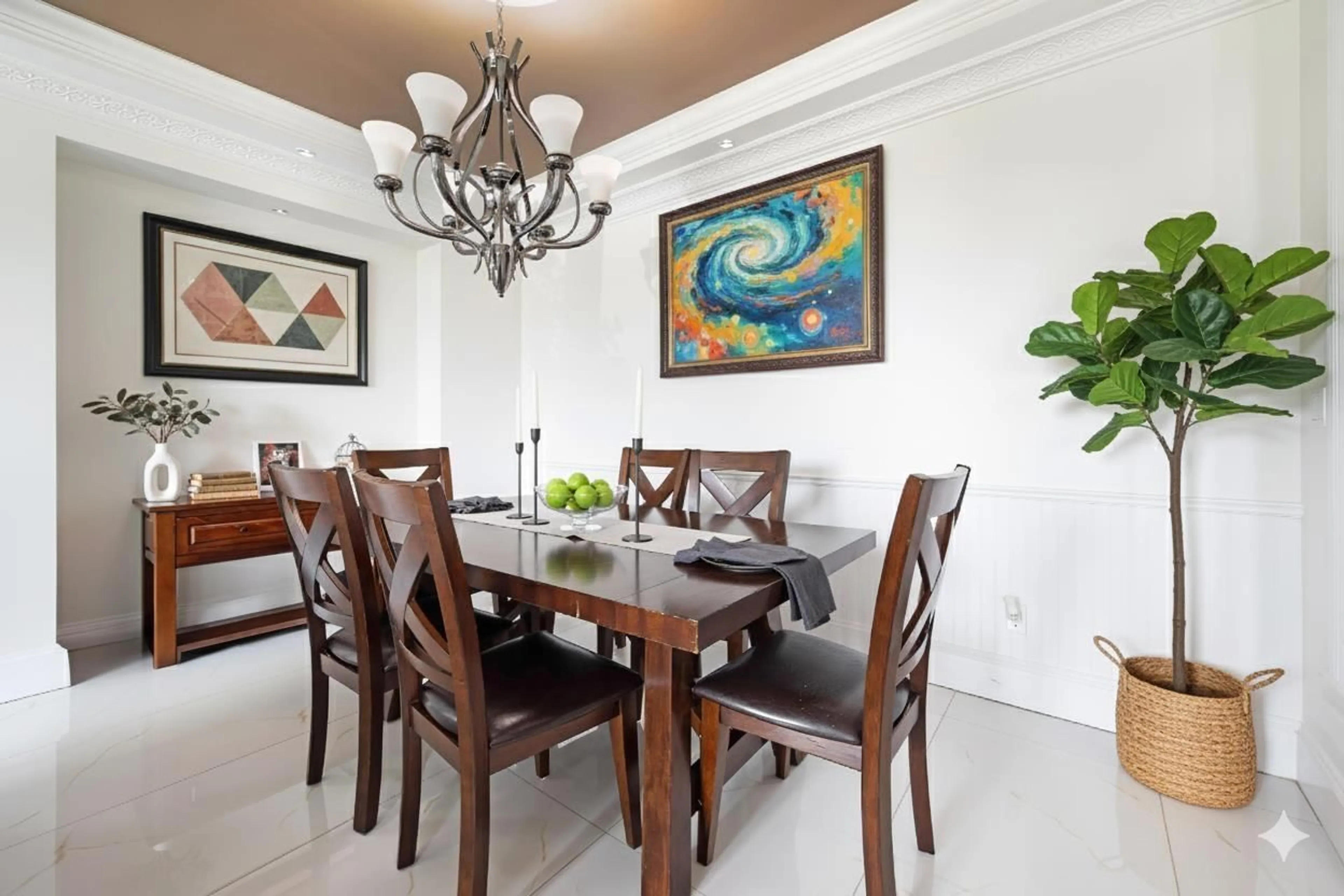 Dining room, ceramic/tile floor for 6648 148A, Surrey British Columbia V3S2W4