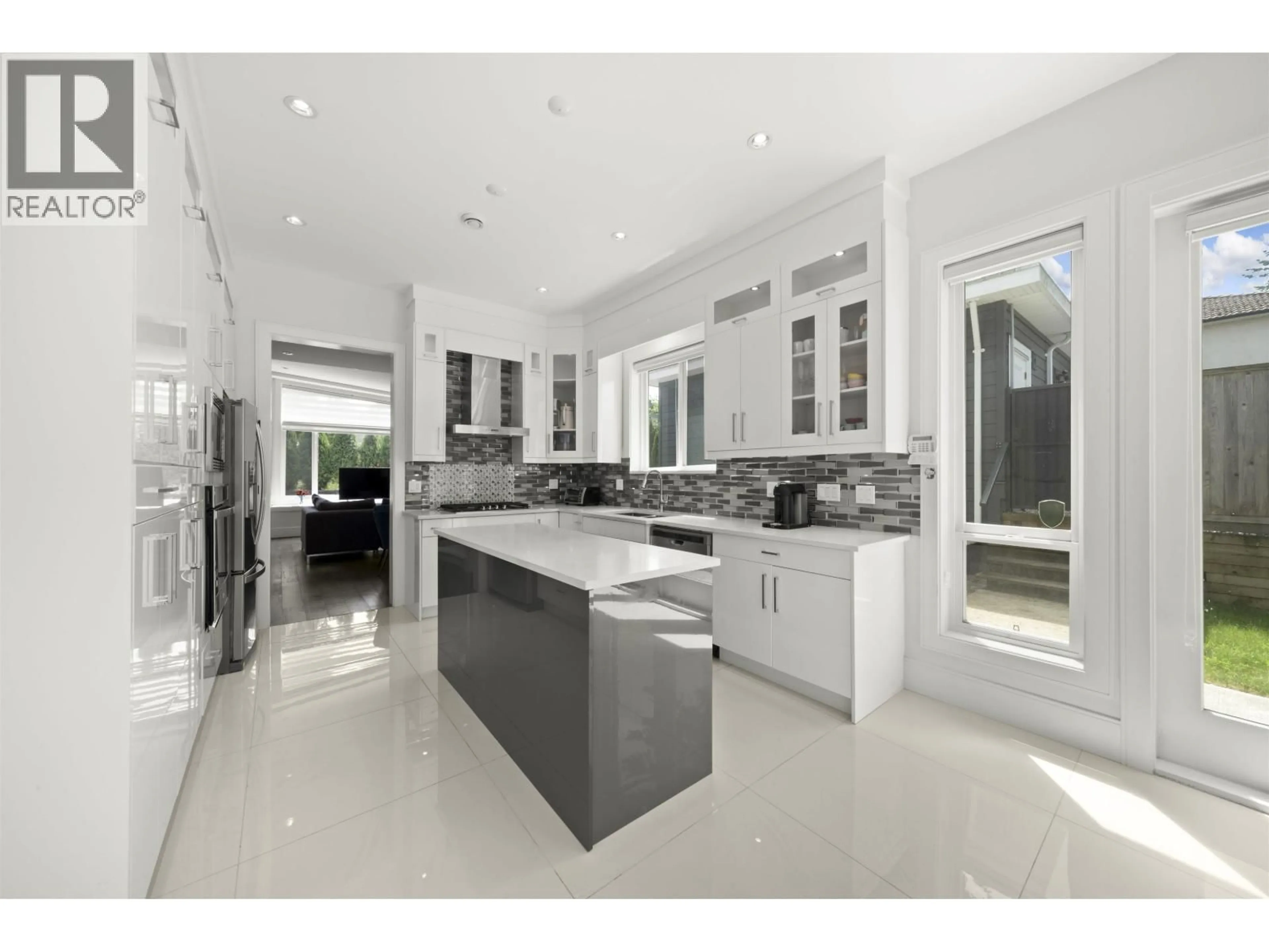 Contemporary kitchen, ceramic/tile floor for 7697 ULSTER STREET, Burnaby British Columbia V5E2G1