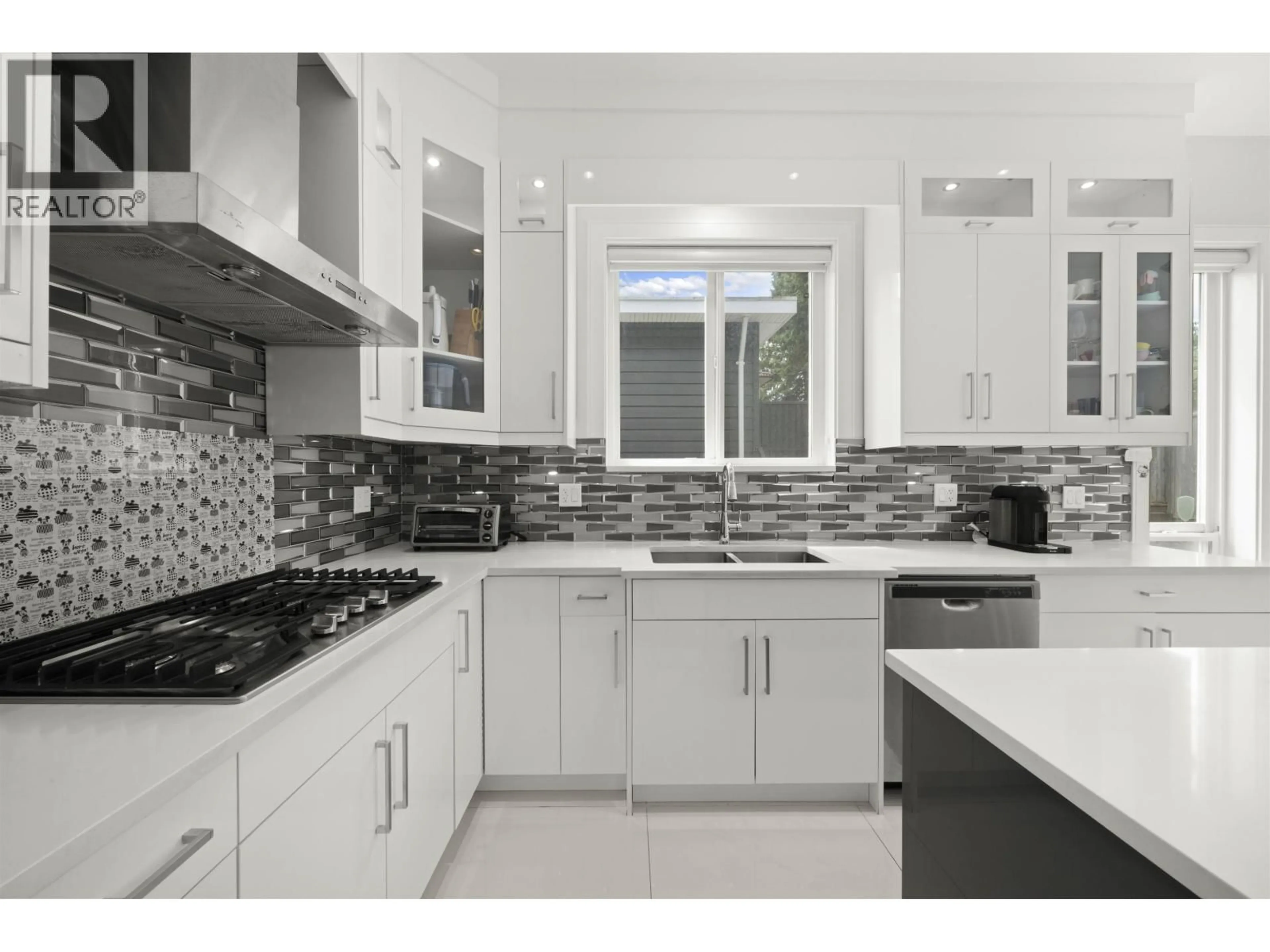 Contemporary kitchen, ceramic/tile floor for 7697 ULSTER STREET, Burnaby British Columbia V5E2G1