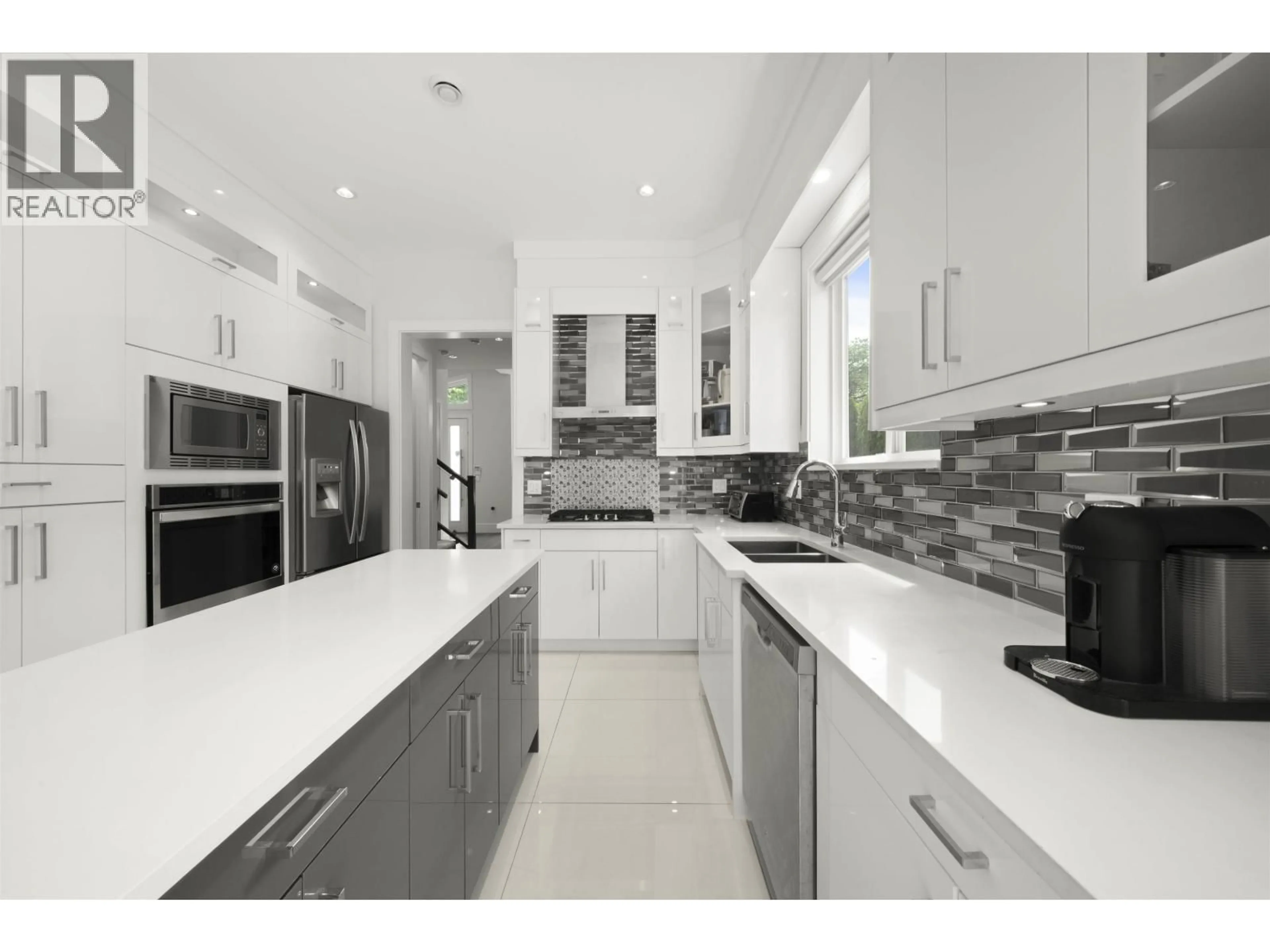 Contemporary kitchen, ceramic/tile floor for 7697 ULSTER STREET, Burnaby British Columbia V5E2G1