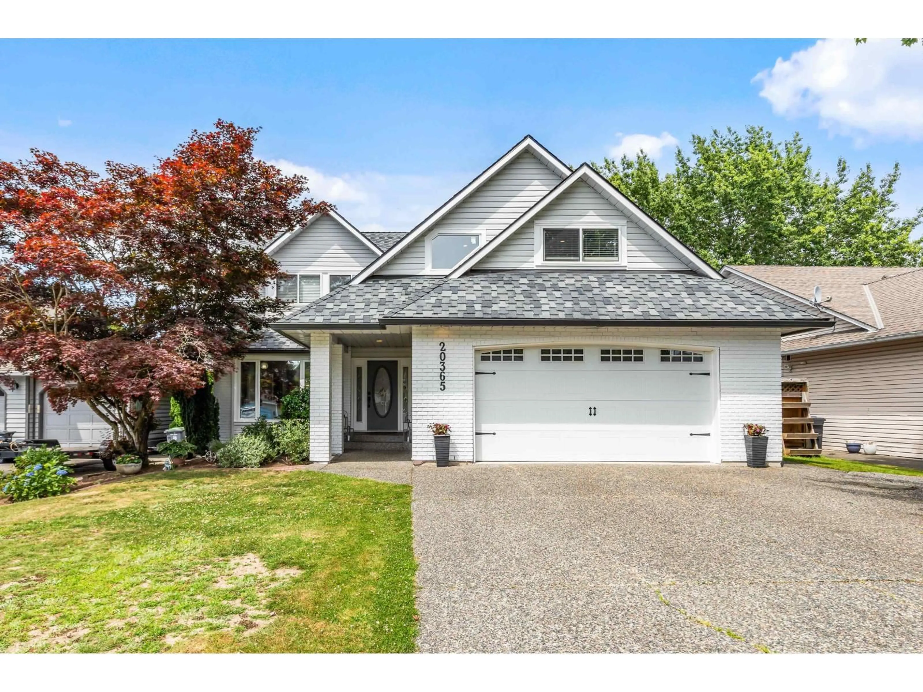 Home with vinyl exterior material, street for 20365 91B, Langley British Columbia V1M2G1
