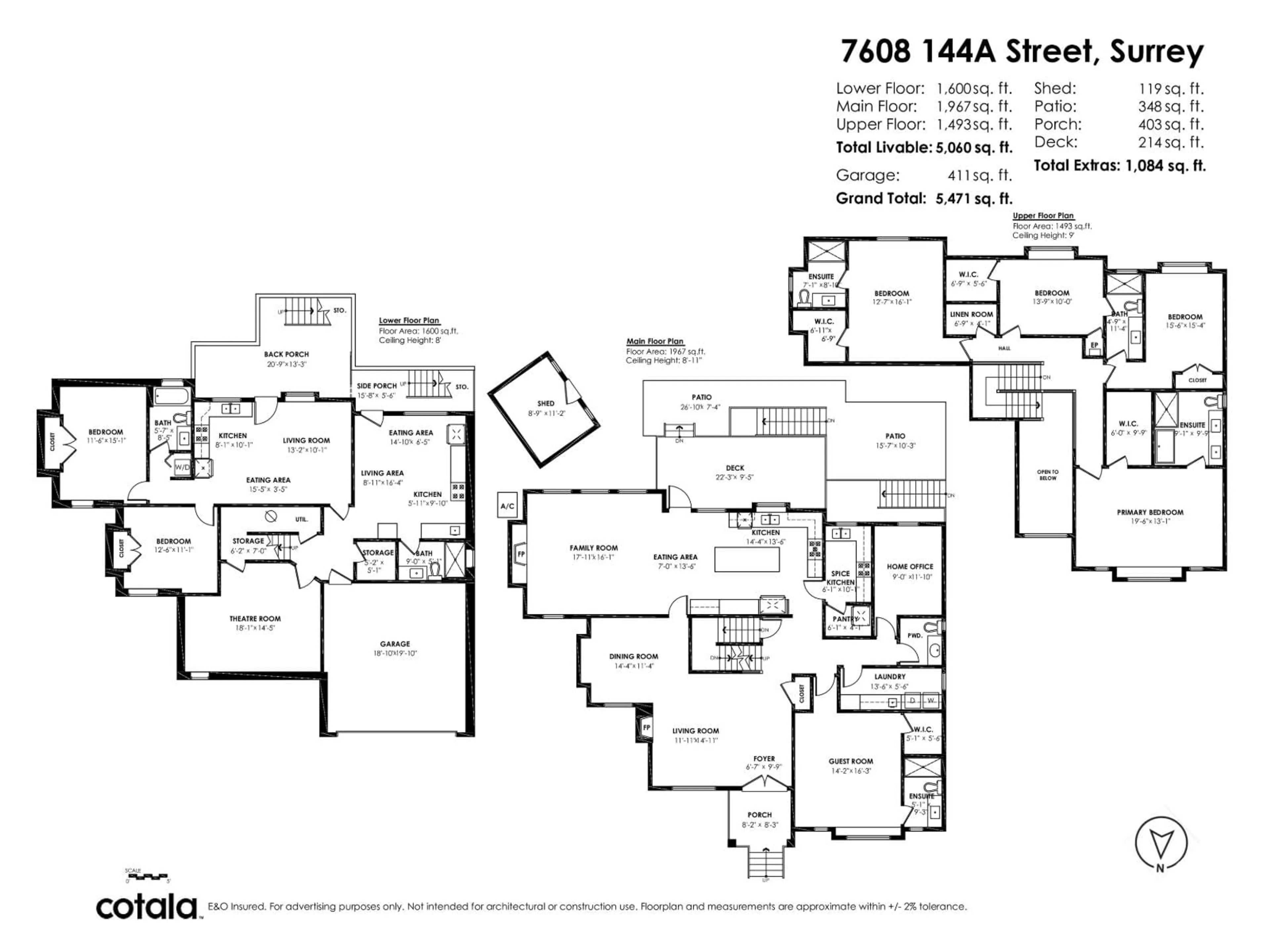 Floor plan for 7608 144A, Surrey British Columbia V3S9K8